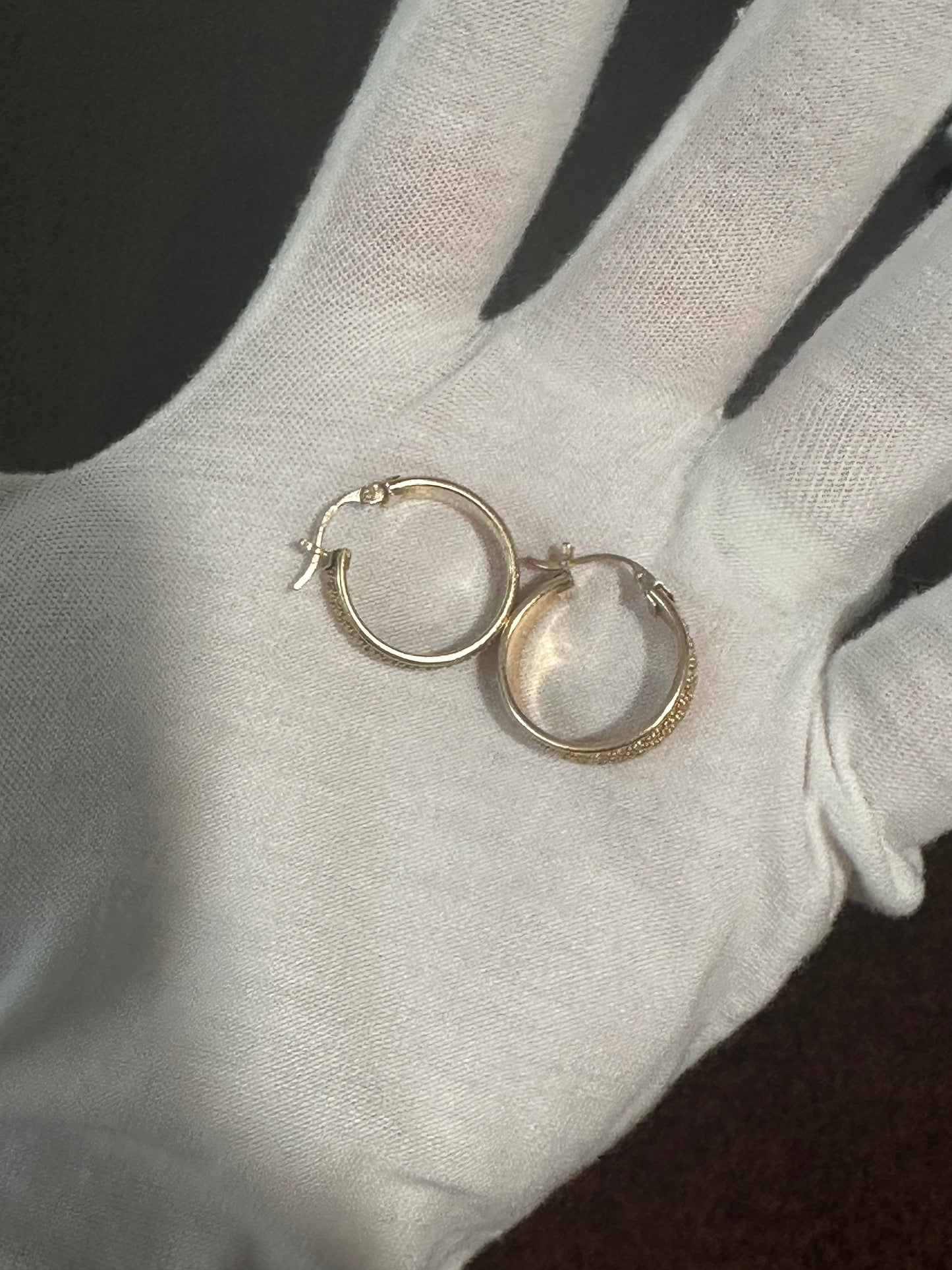 10K Gold Hoops Earrings