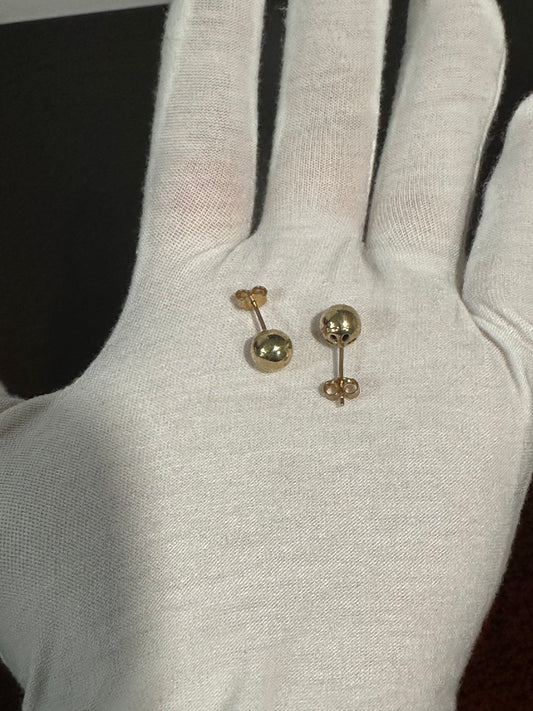 10K Ball Earrings