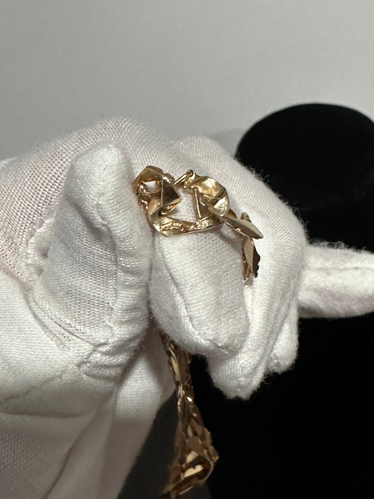 10K Gold Nugget Bracelet 8”