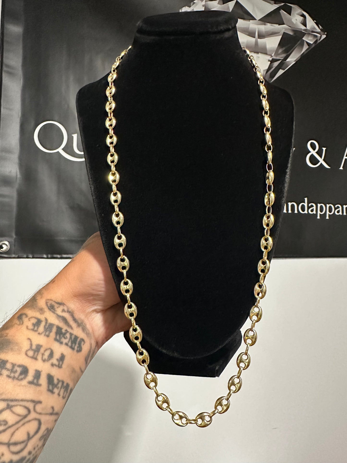 10K Gucci Link Puffer 26”