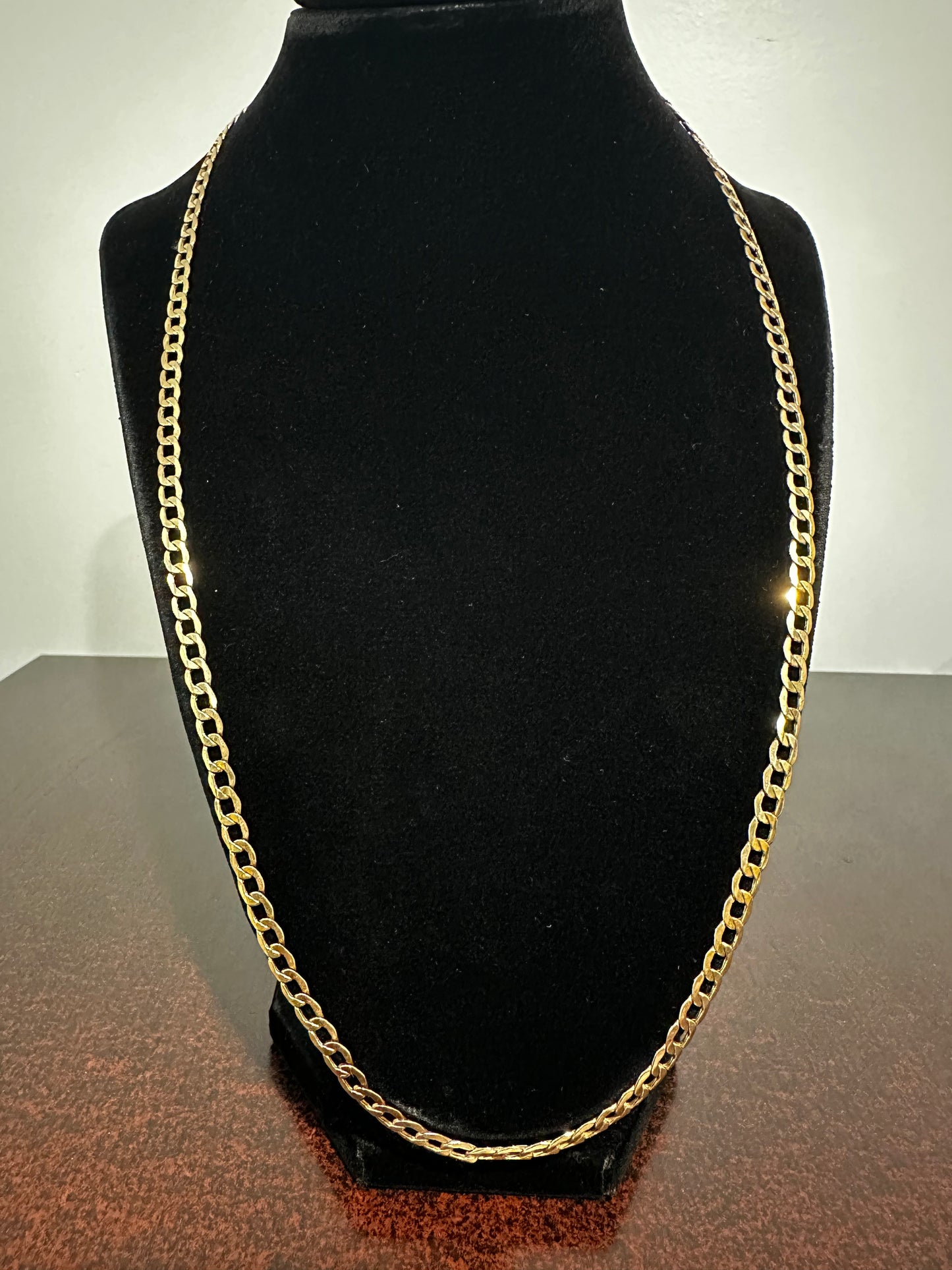 10K Gold Curb Chain 24”