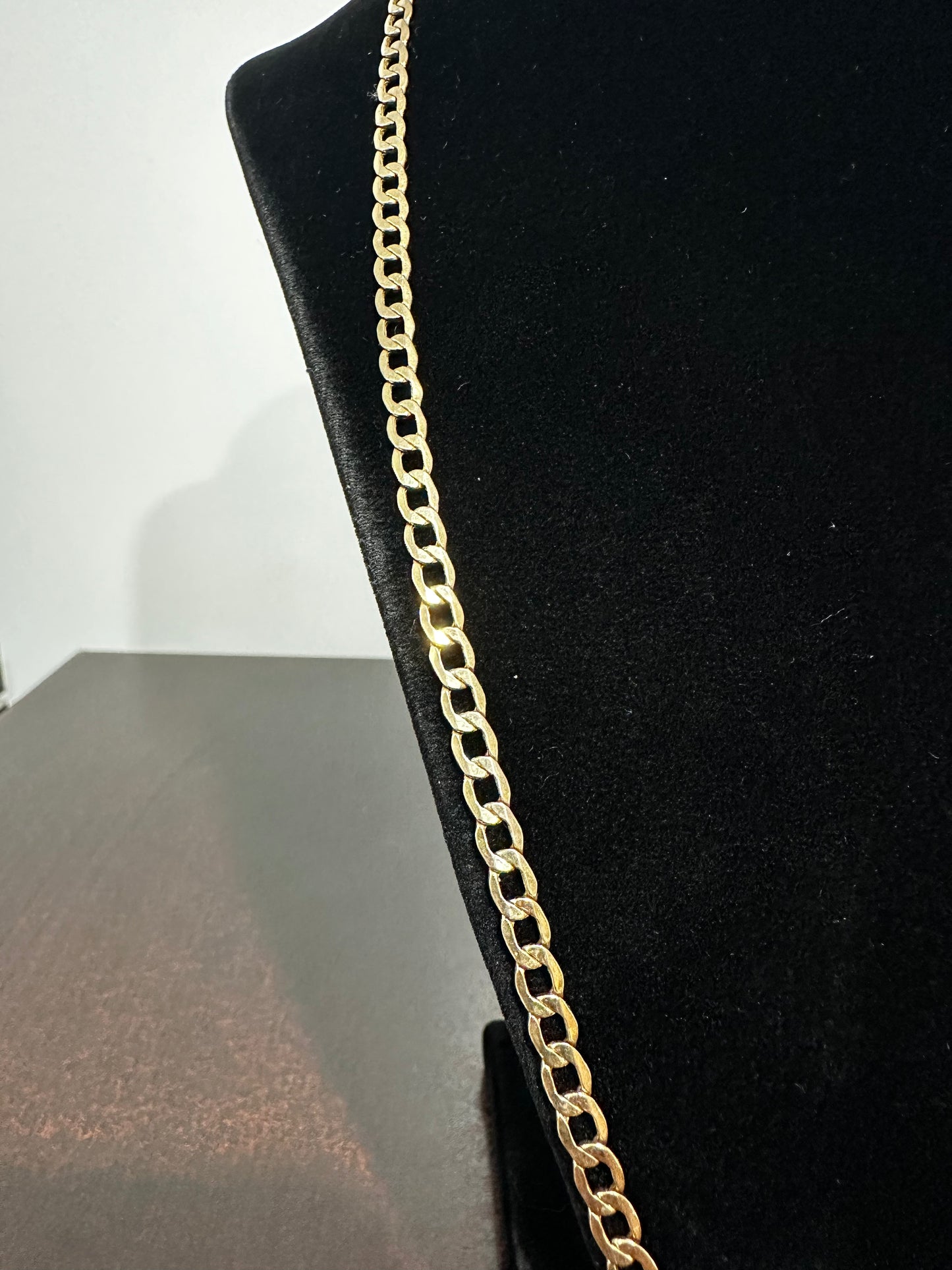 10K Gold Curb Chain 24”