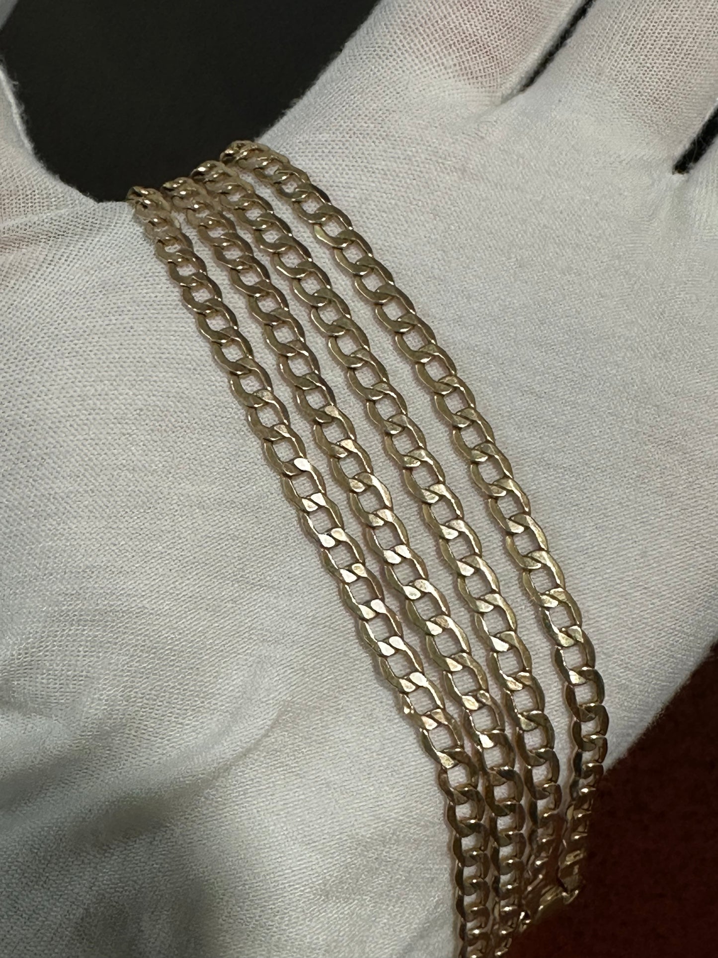 10K Gold Curb Chain 24”