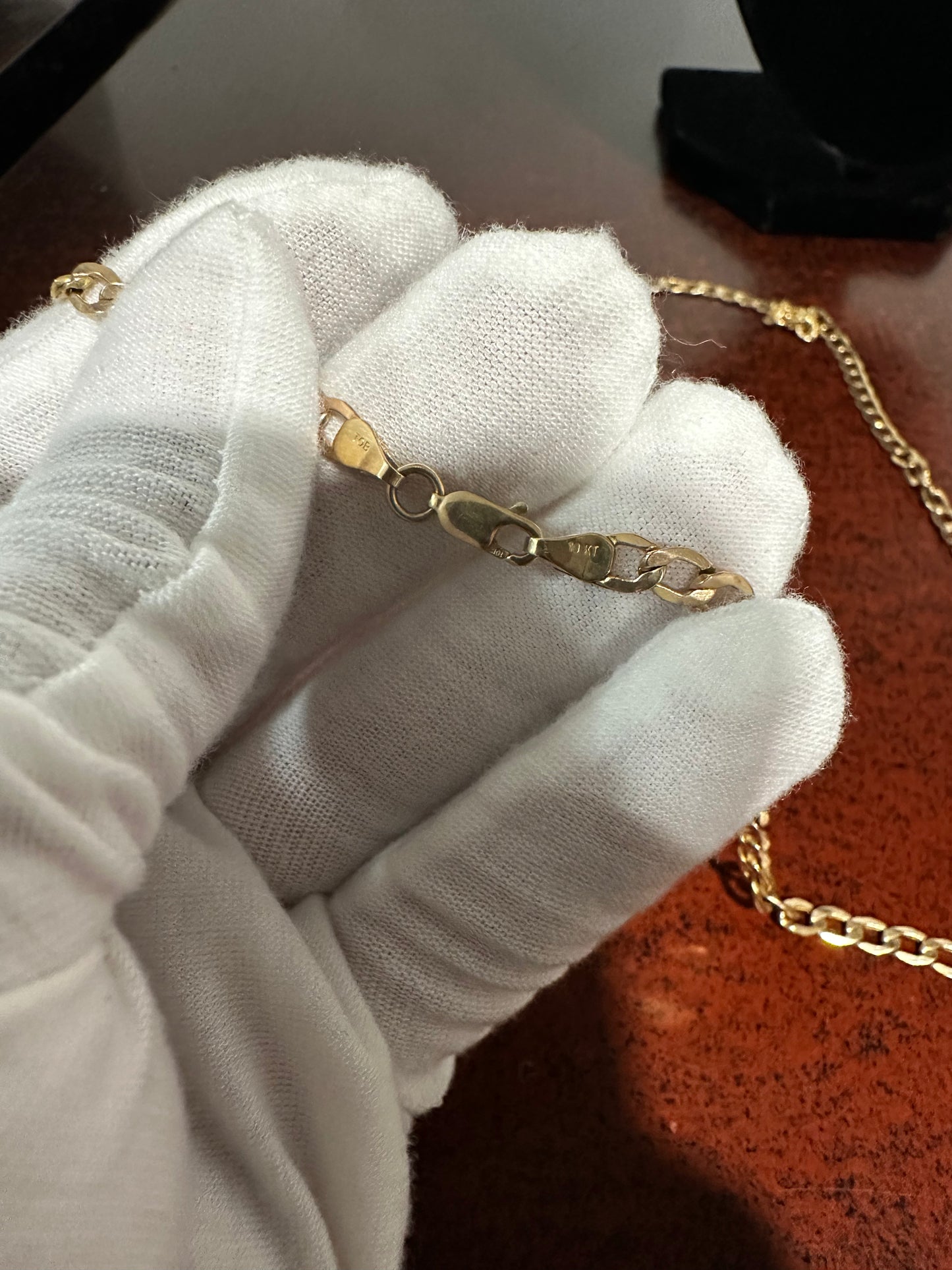 10K Gold Curb Chain 24”