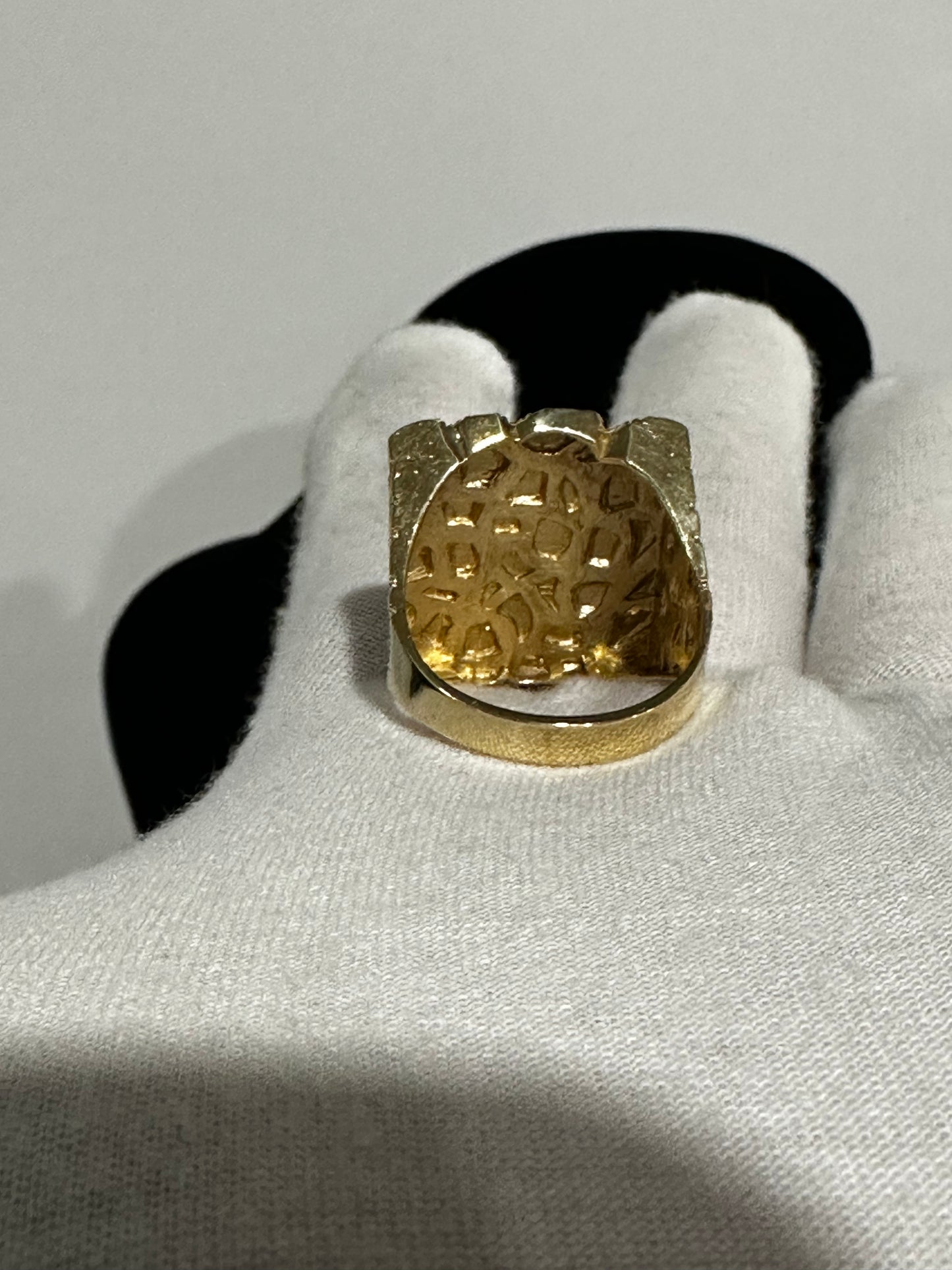 10K Nugget Ring Size 11.5