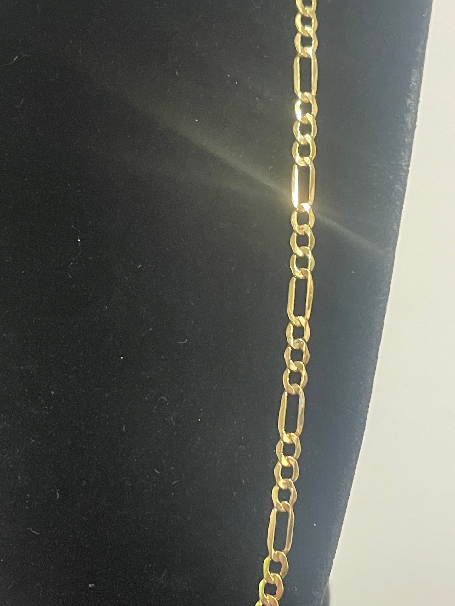 10K Figaro Chain 24”