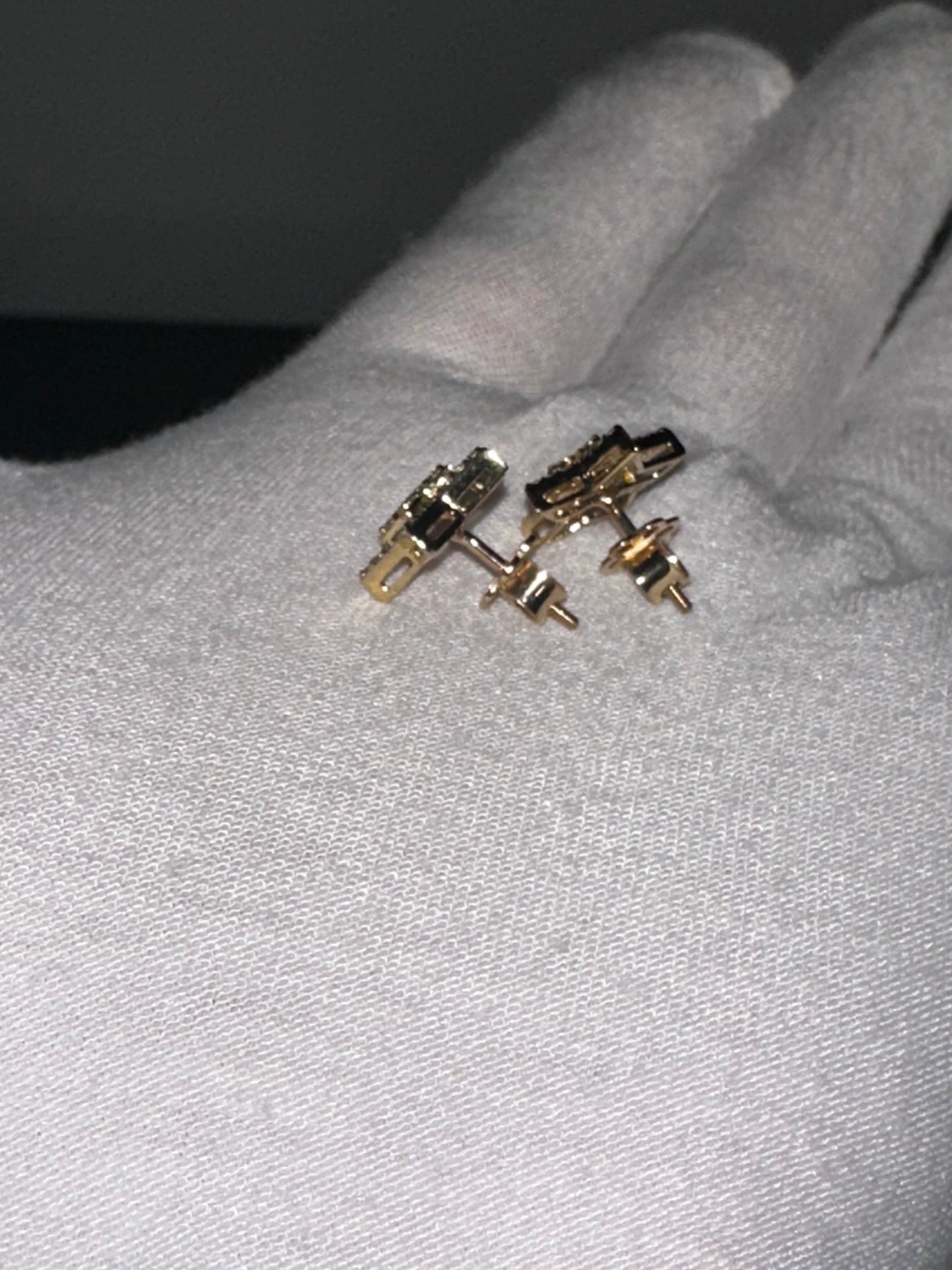 10K Diamond Star Studs