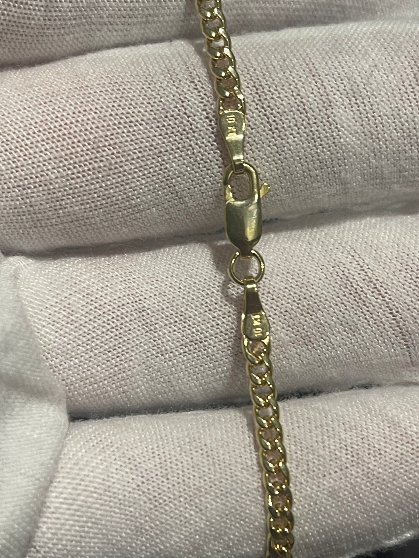 10K Cuban Bracelet/Anklet 10”