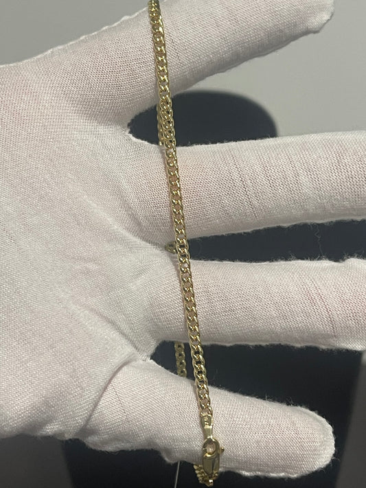 10K Cuban Bracelet/Anklet 10”