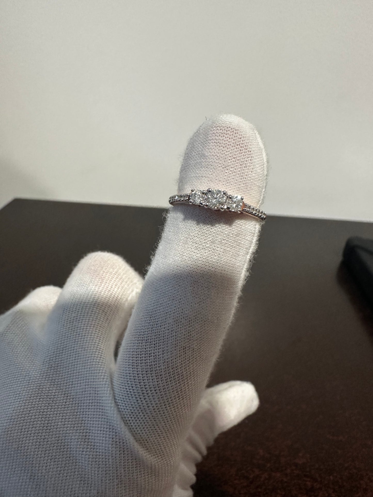 10K Rose Gold Diamond Engagement Ring