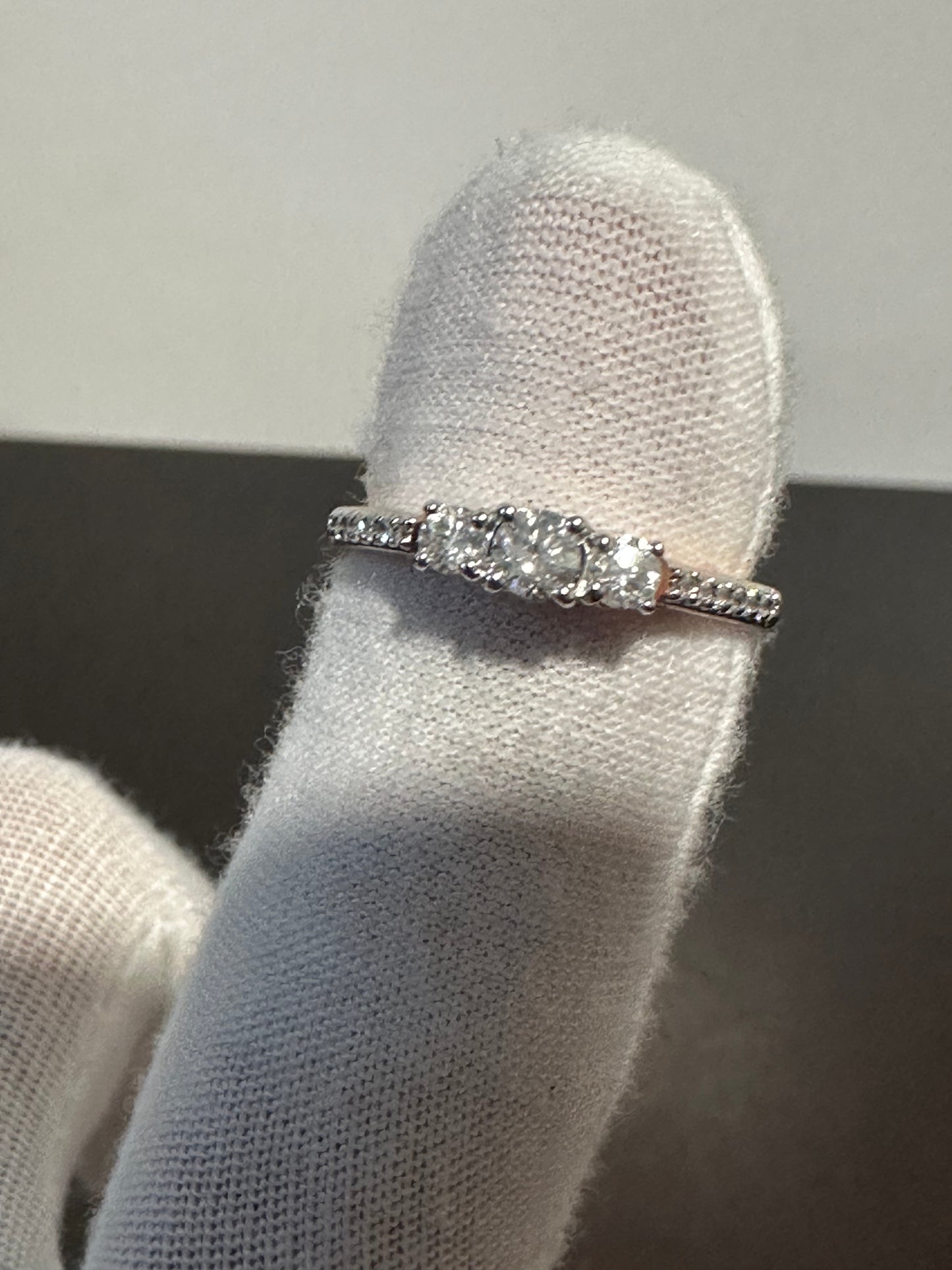 10K Rose Gold Diamond Engagement Ring
