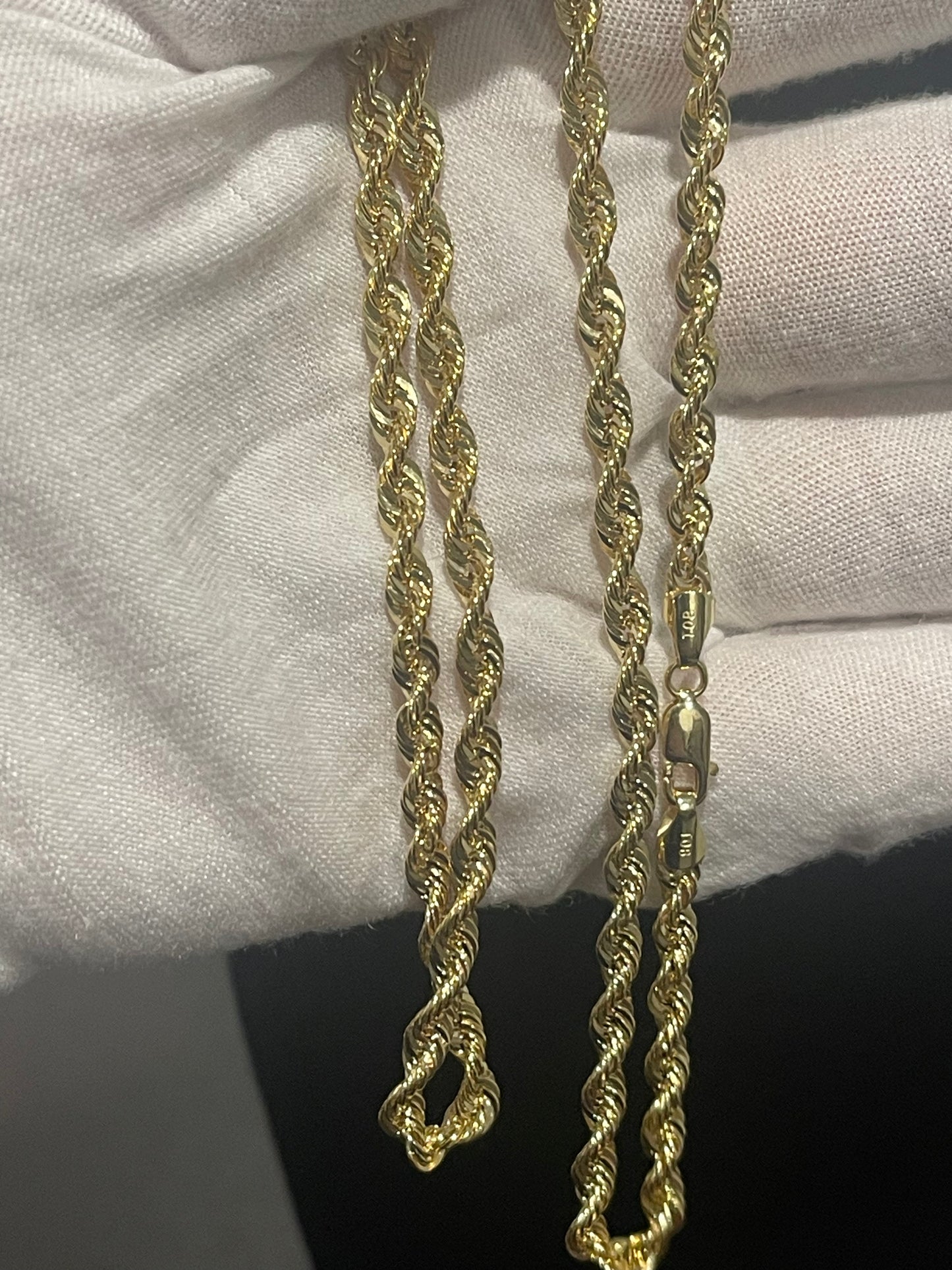 10K Italian Rope Chain 20”