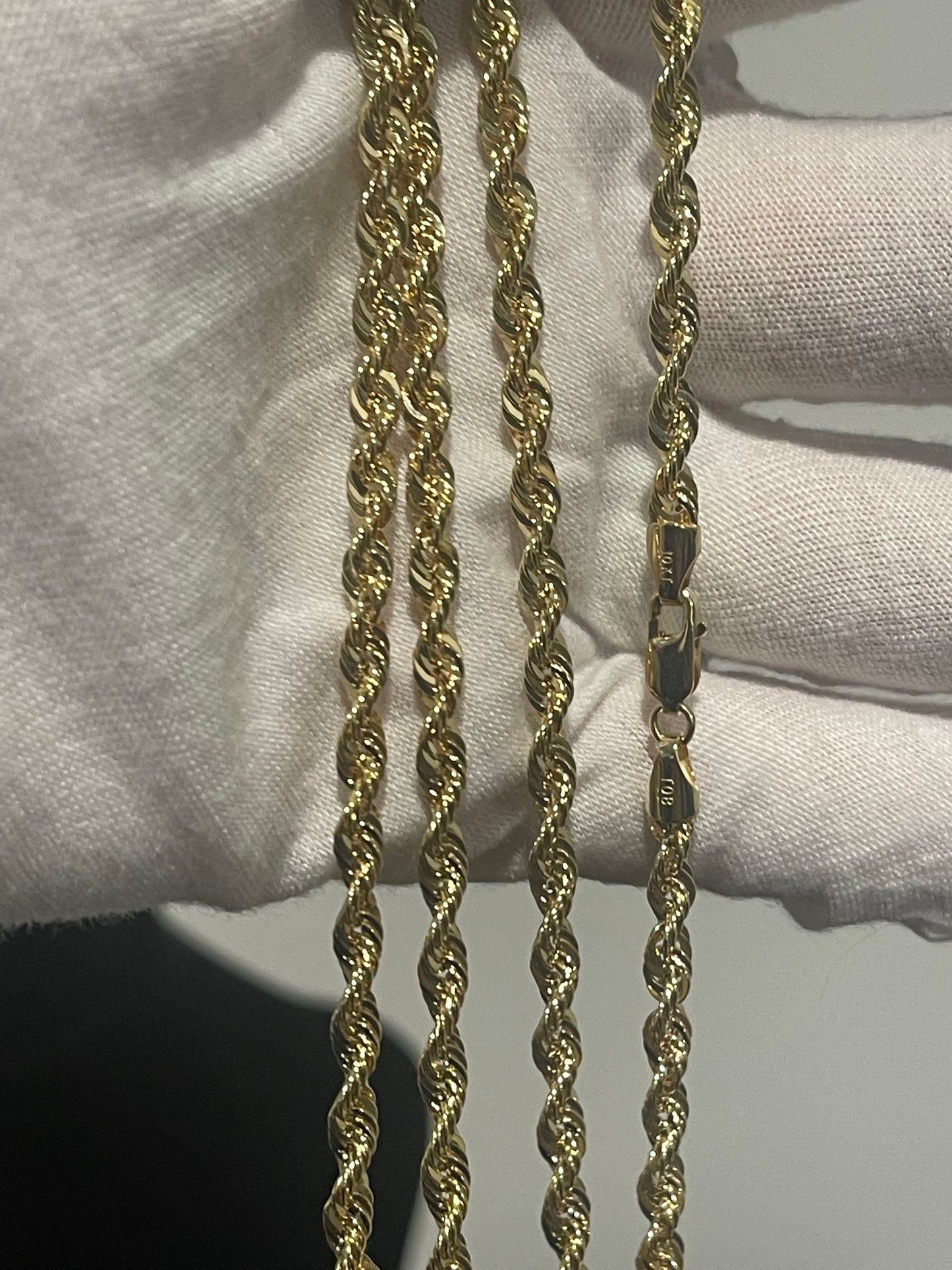 10K Italian Rope Chain 24”