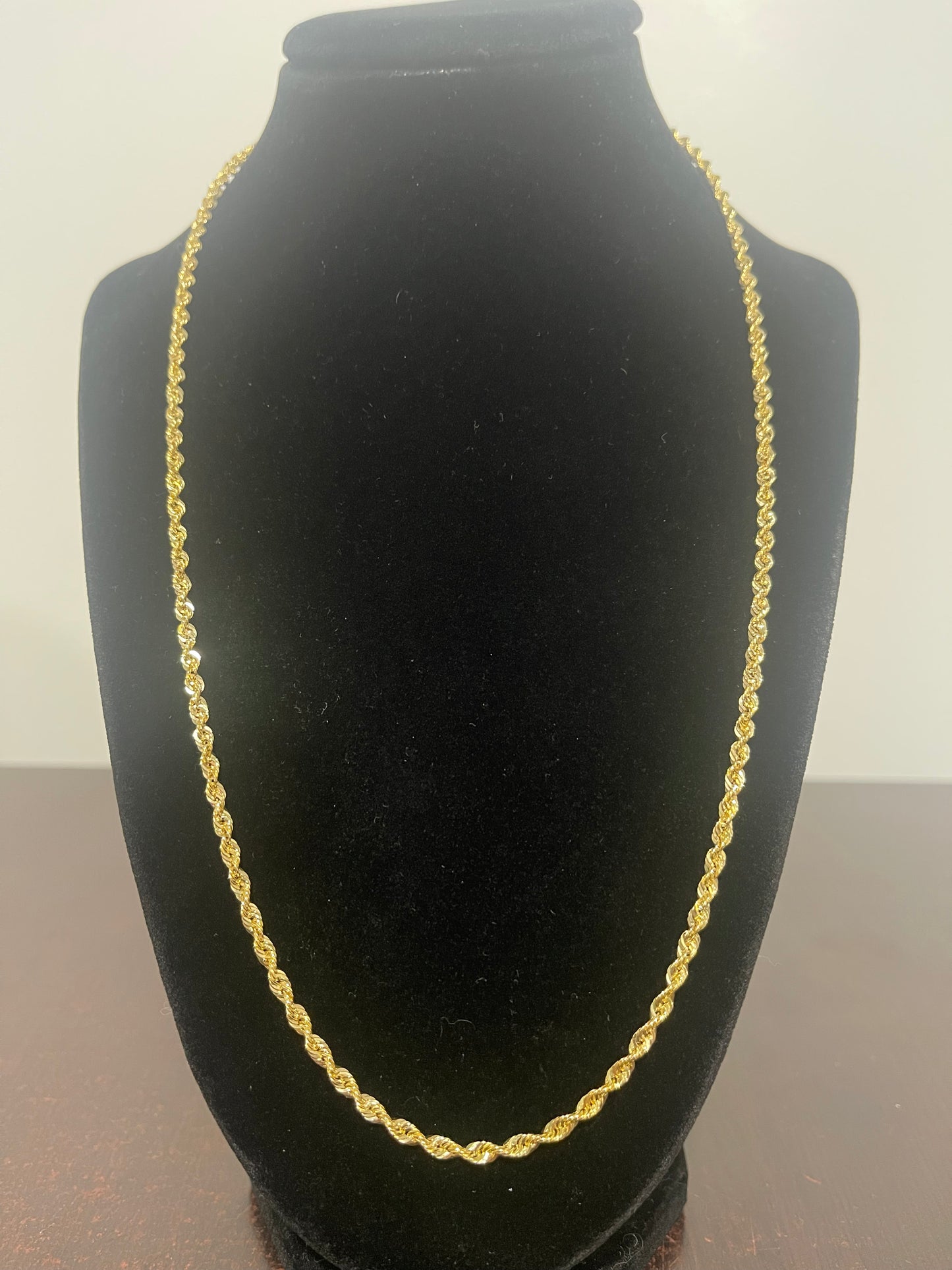 10K Italian Rope Chain 22”