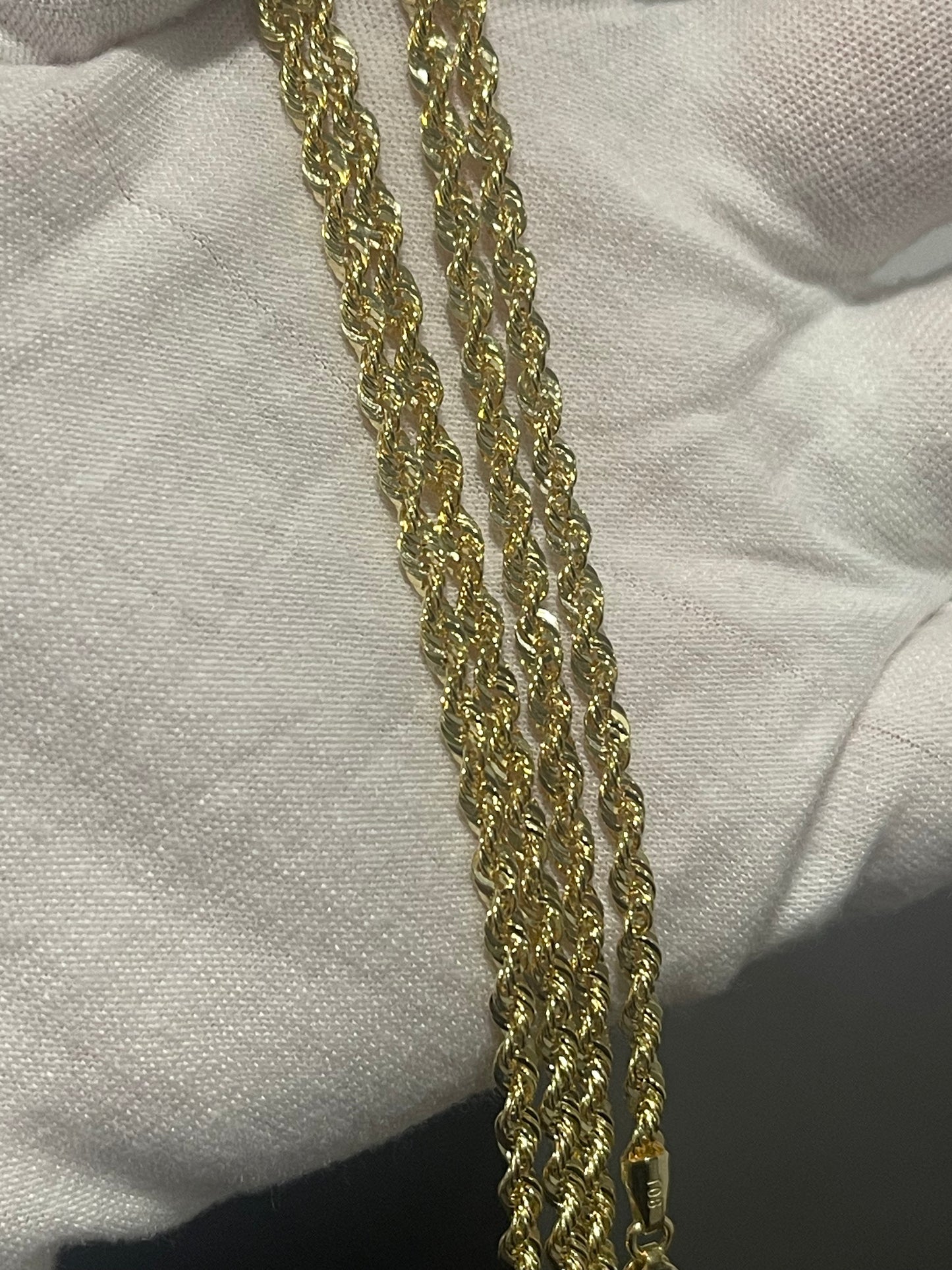 10K Italian Rope Chain 22”