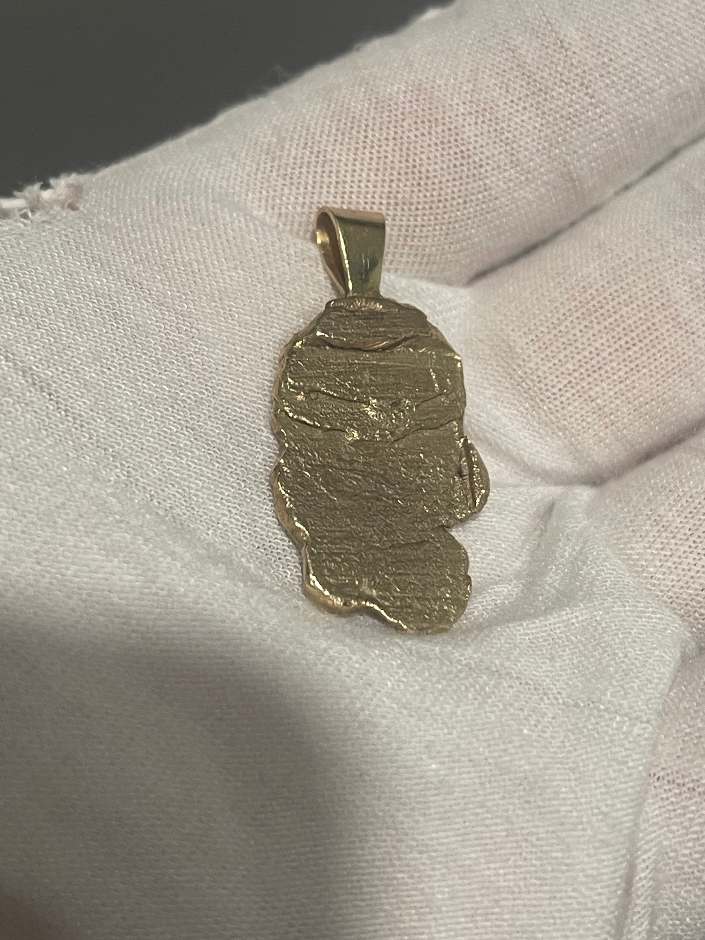10K Solid Nugget Pendant
