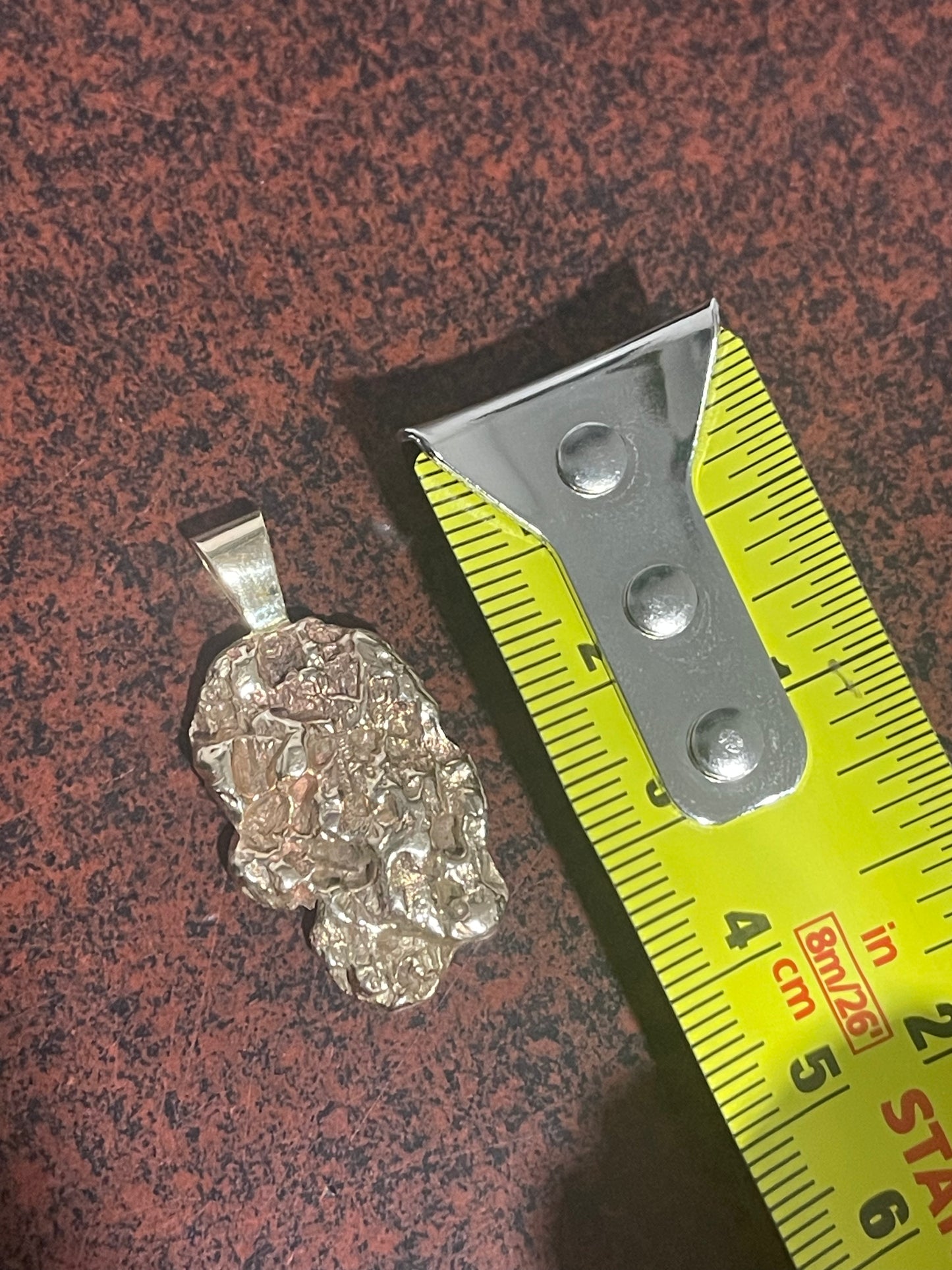 10K Solid Nugget Pendant