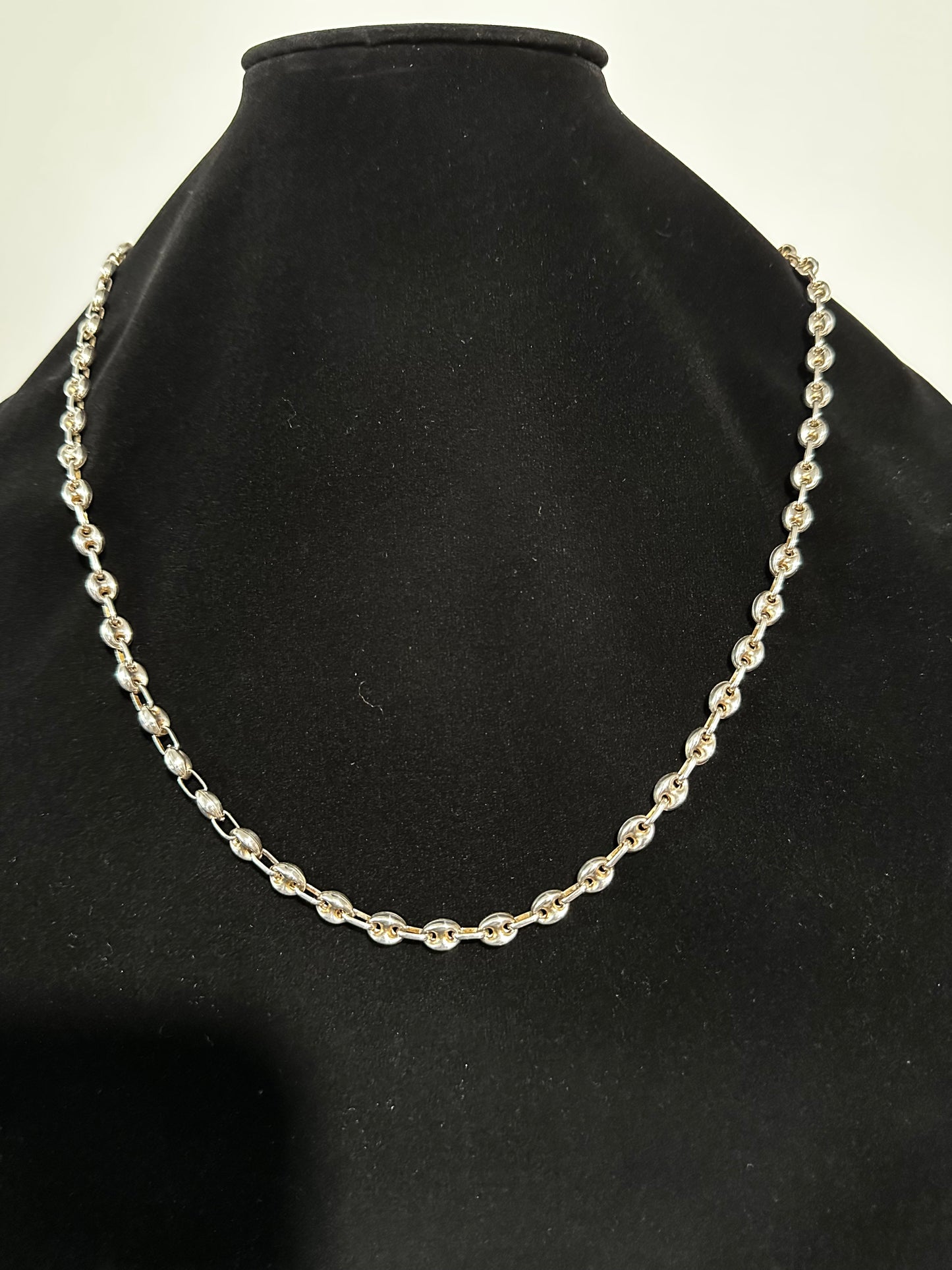 Silver Gucci Link Chain 25”