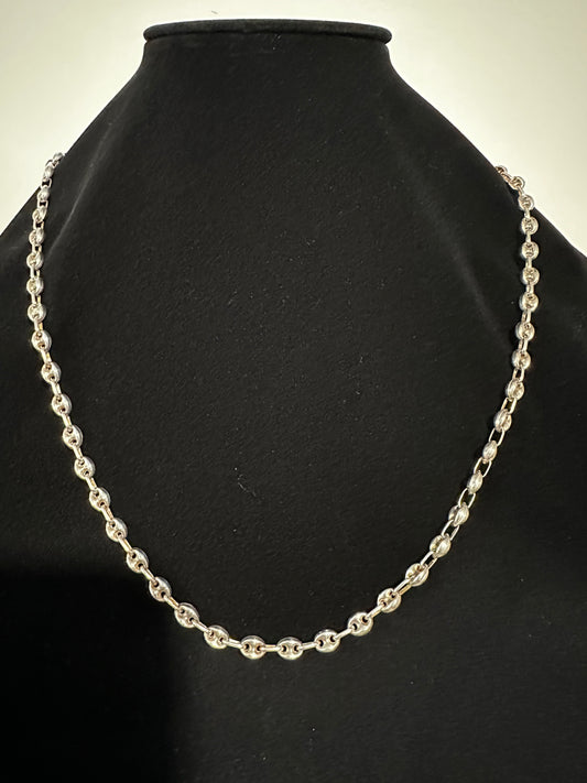 Silver Gucci Link Chain 25”