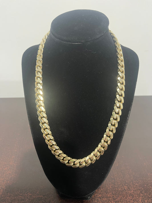 10K Solid 10K Cuban 20”