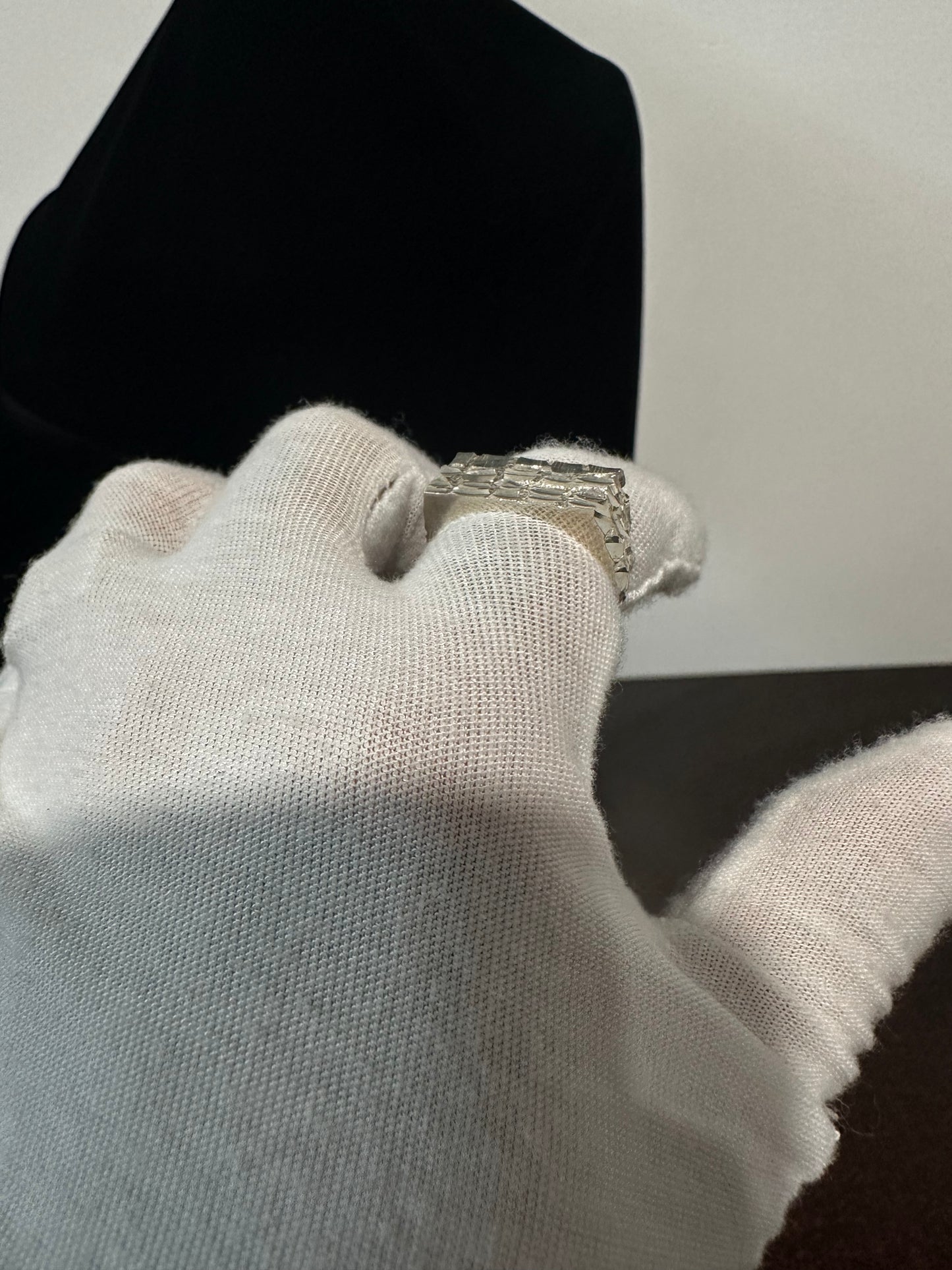 Silver Nugget Ring Size 9.5