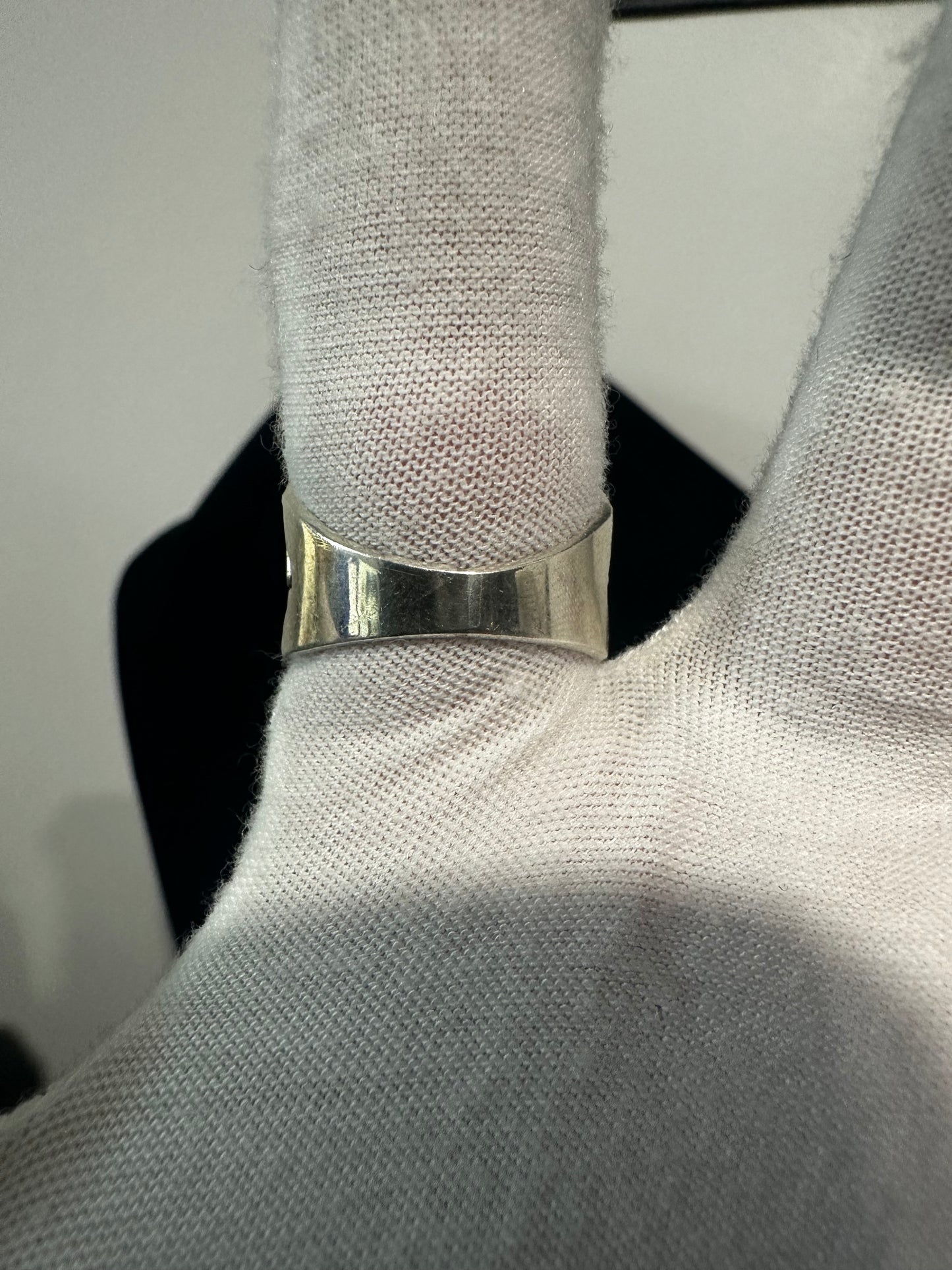 Silver Nugget Ring Size 11