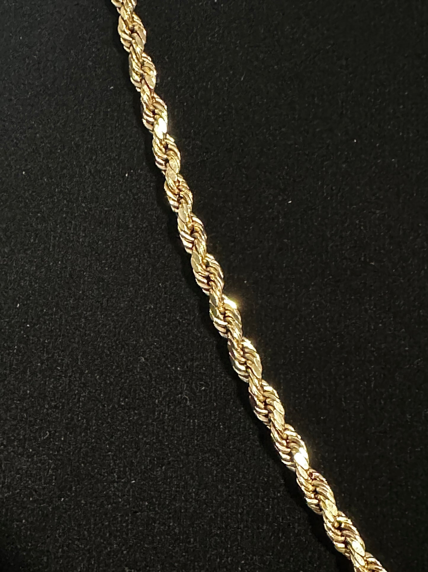 10K Gold Rope Chain 27”