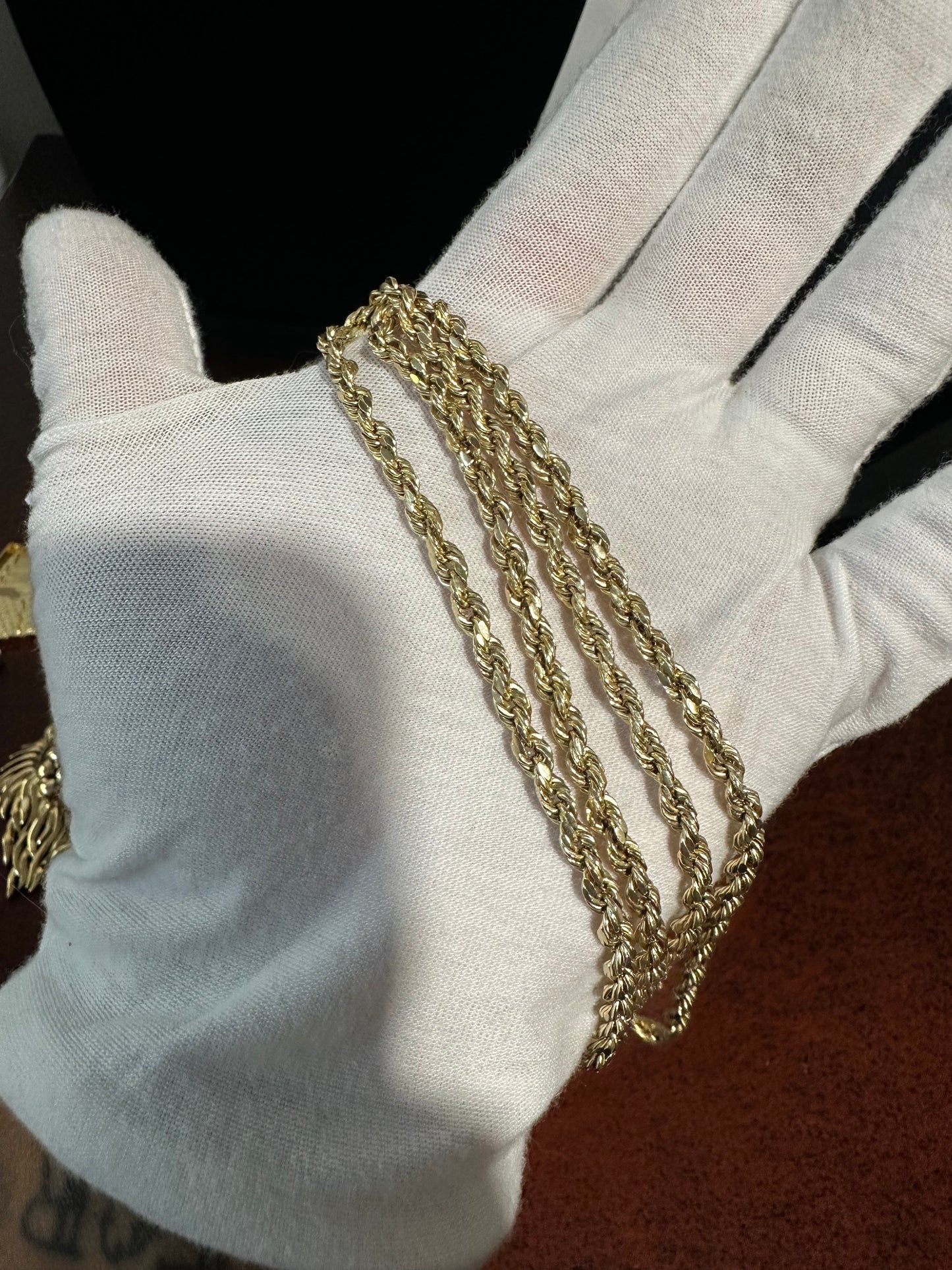 10K Rope Chain 23”
