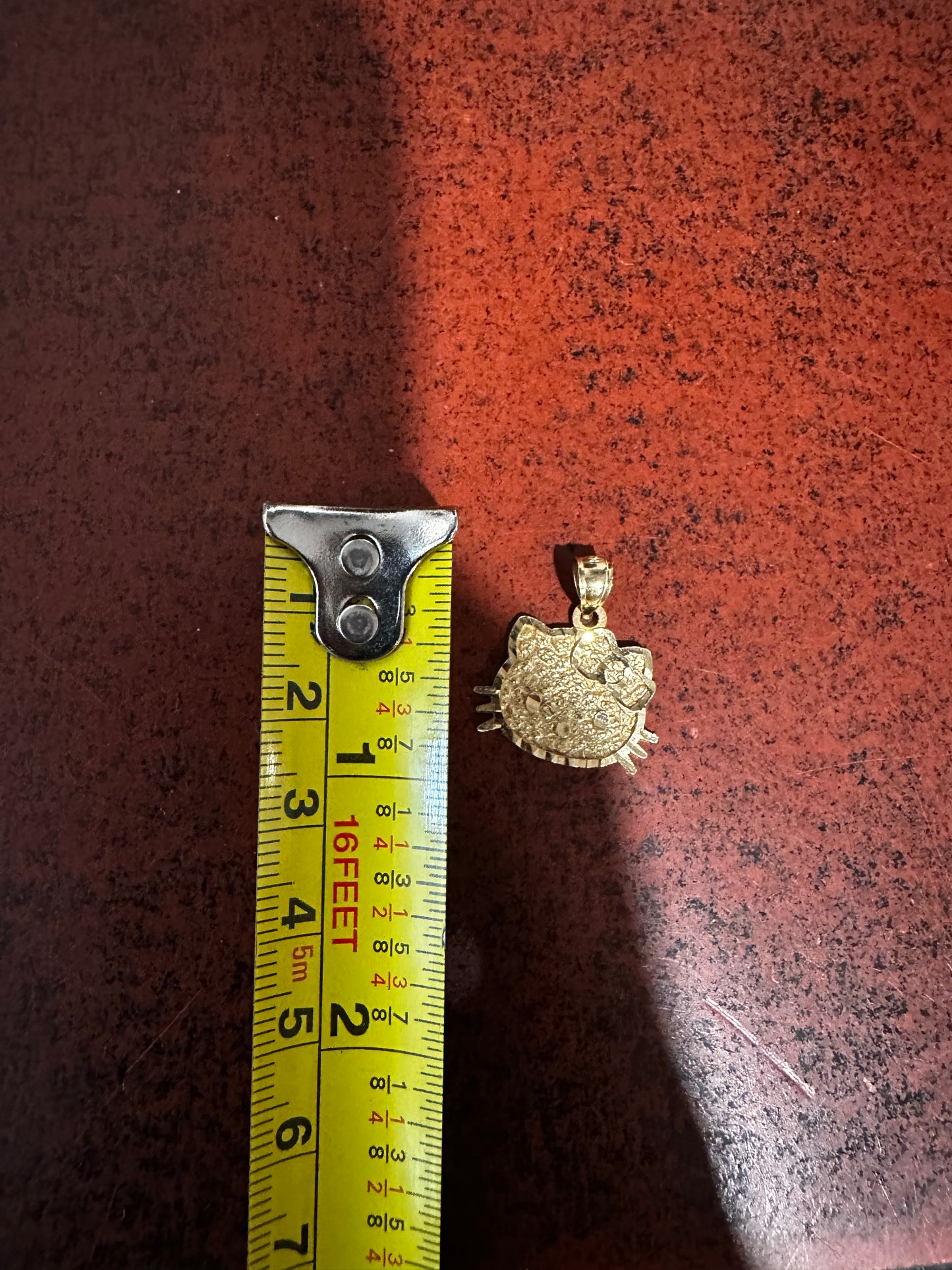 10K “Hello Kitty” Nugget Pendant