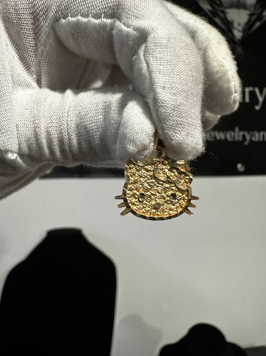 10K “Hello Kitty” Nugget Pendant
