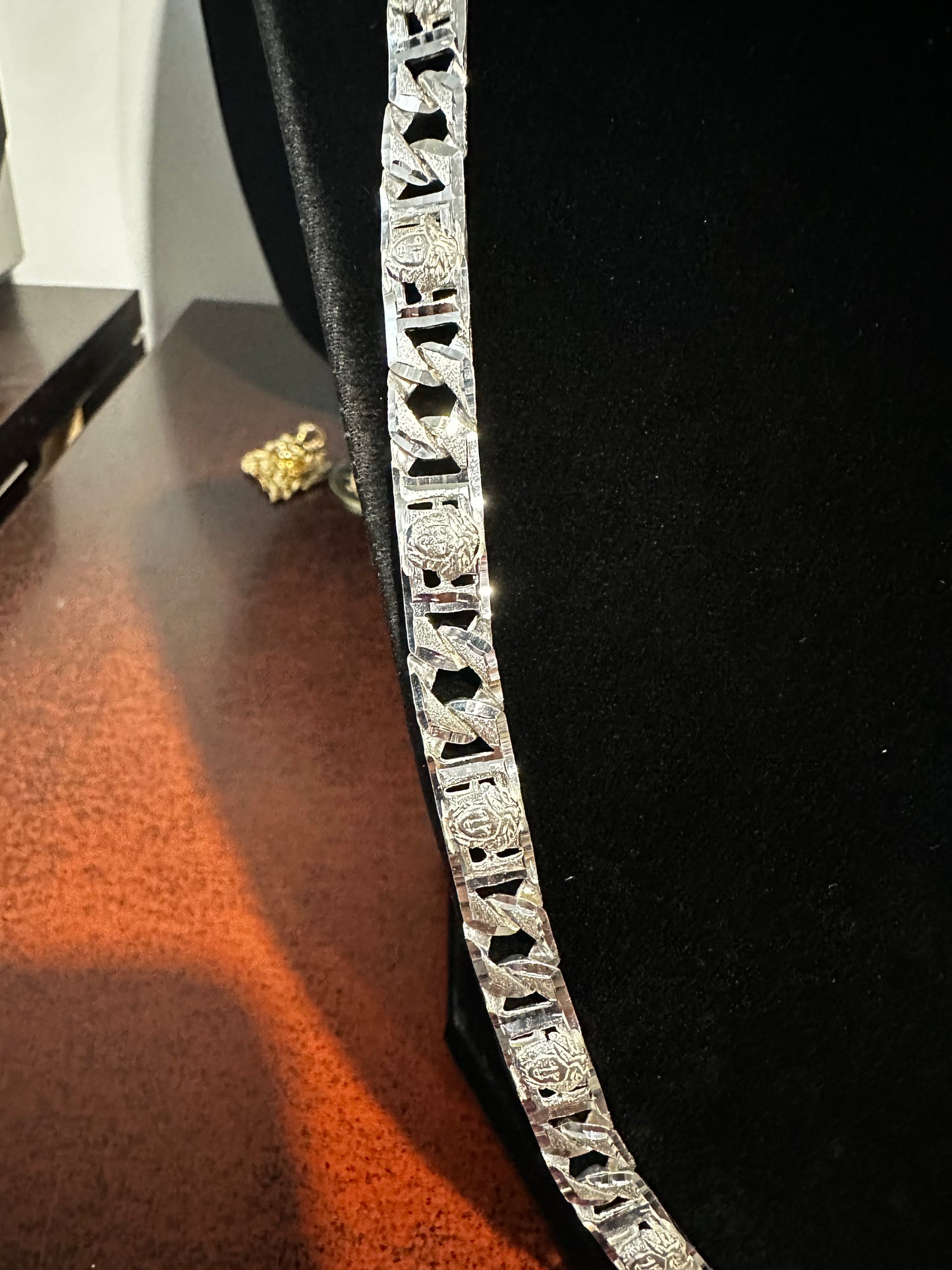 Silver Medusa Chain 24.25”