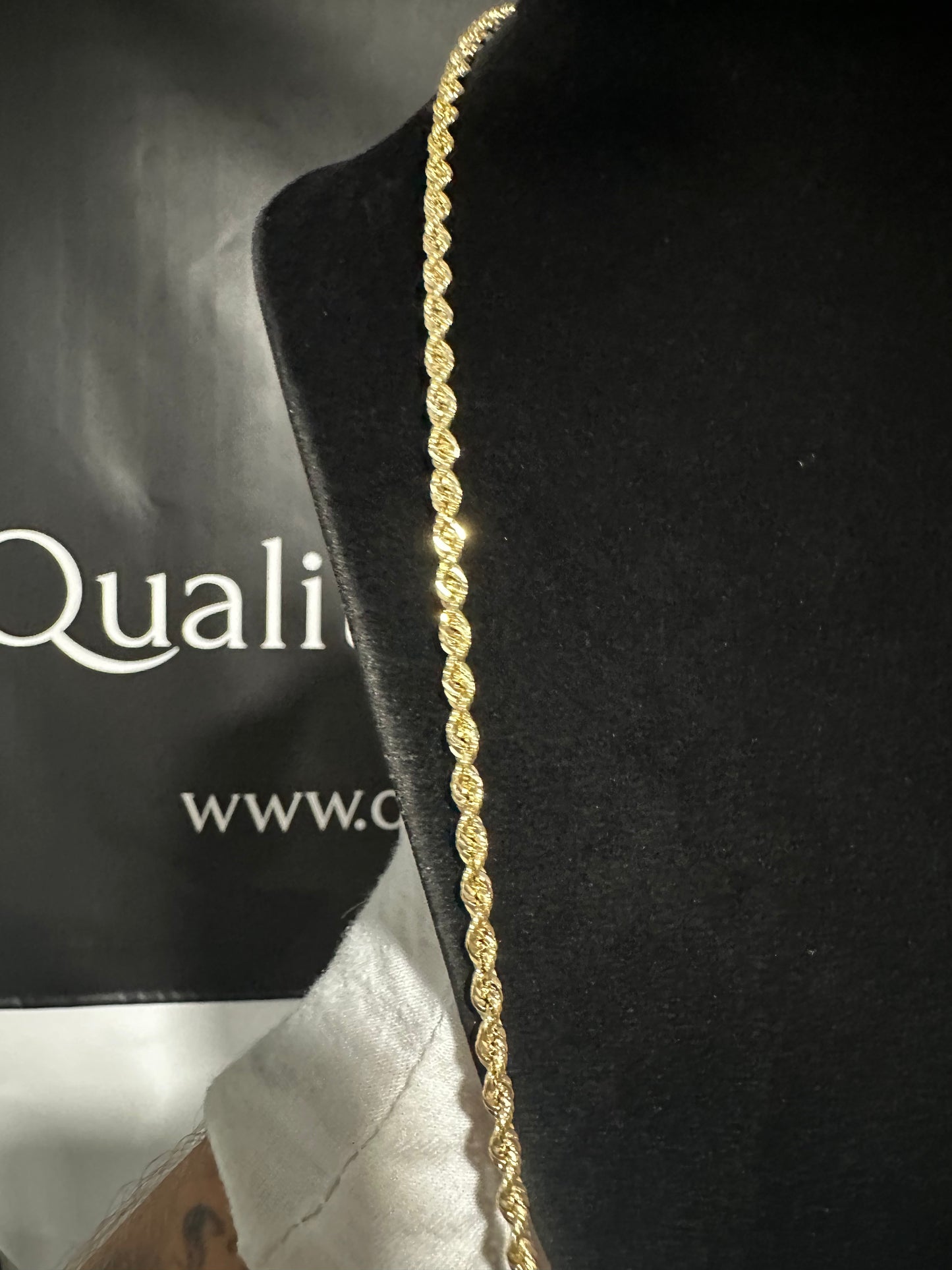 10K Italian Rope Chain 26”