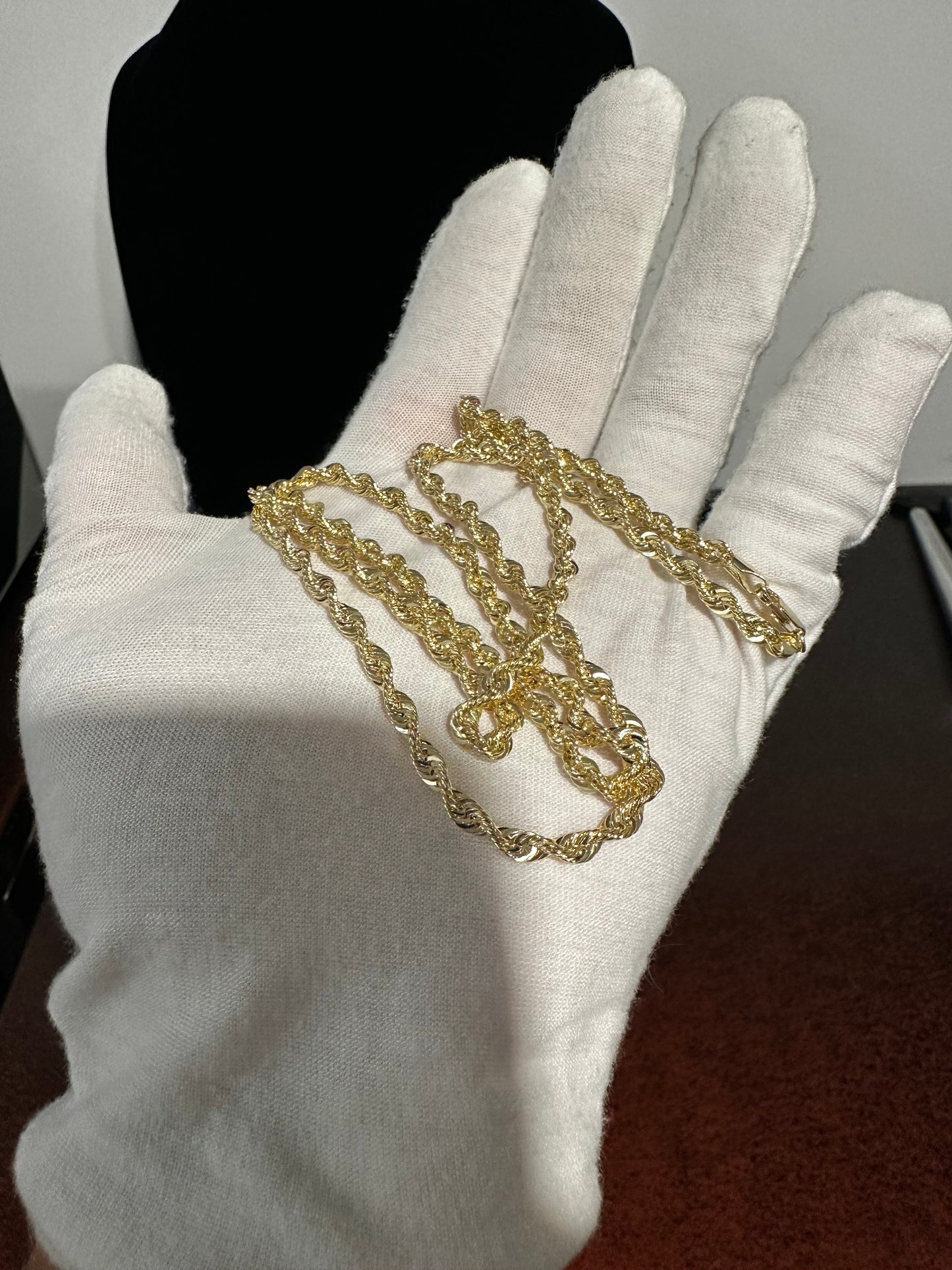 10K Italian Rope Chain 26”