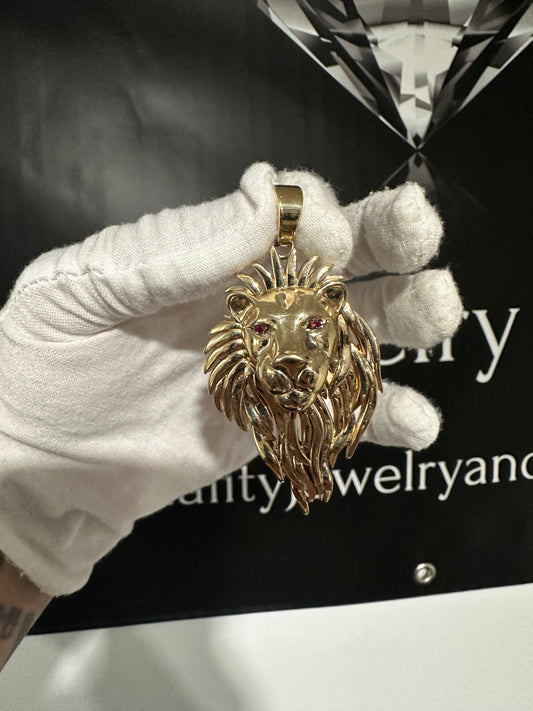 10K Lion Pendant