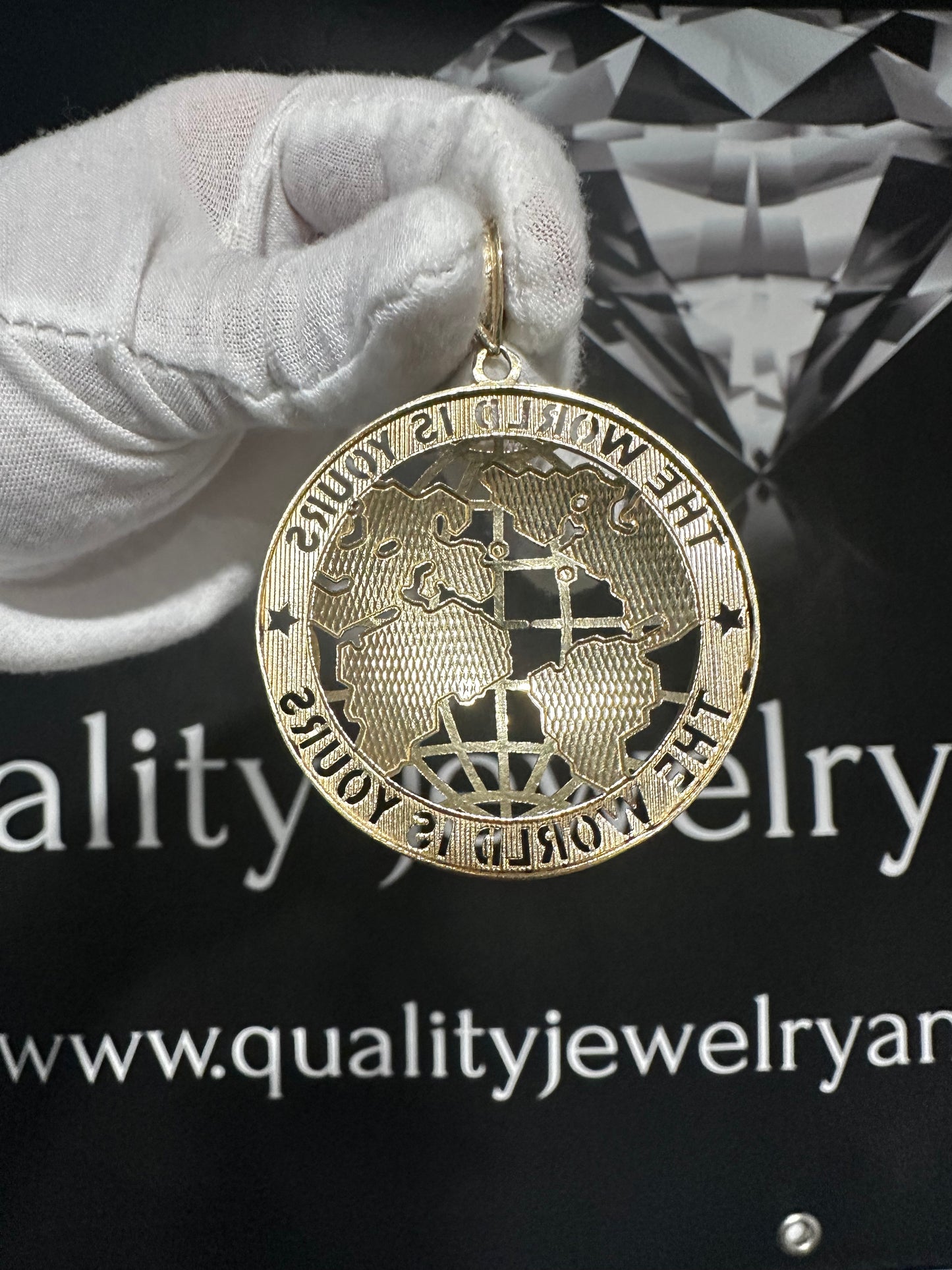 10K “The World Is Yours” Pendant
