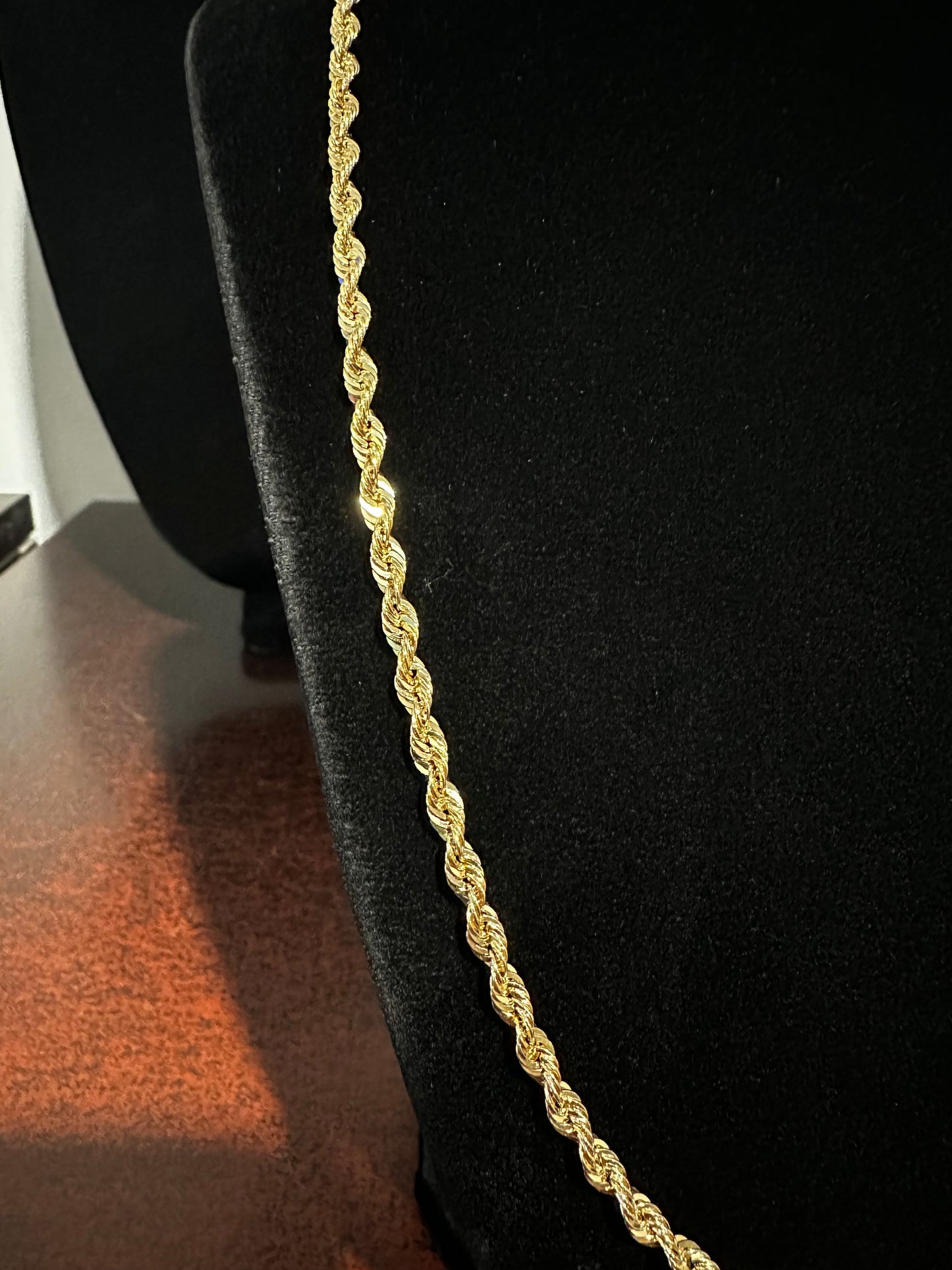 10K Italian Rope Chain 22”