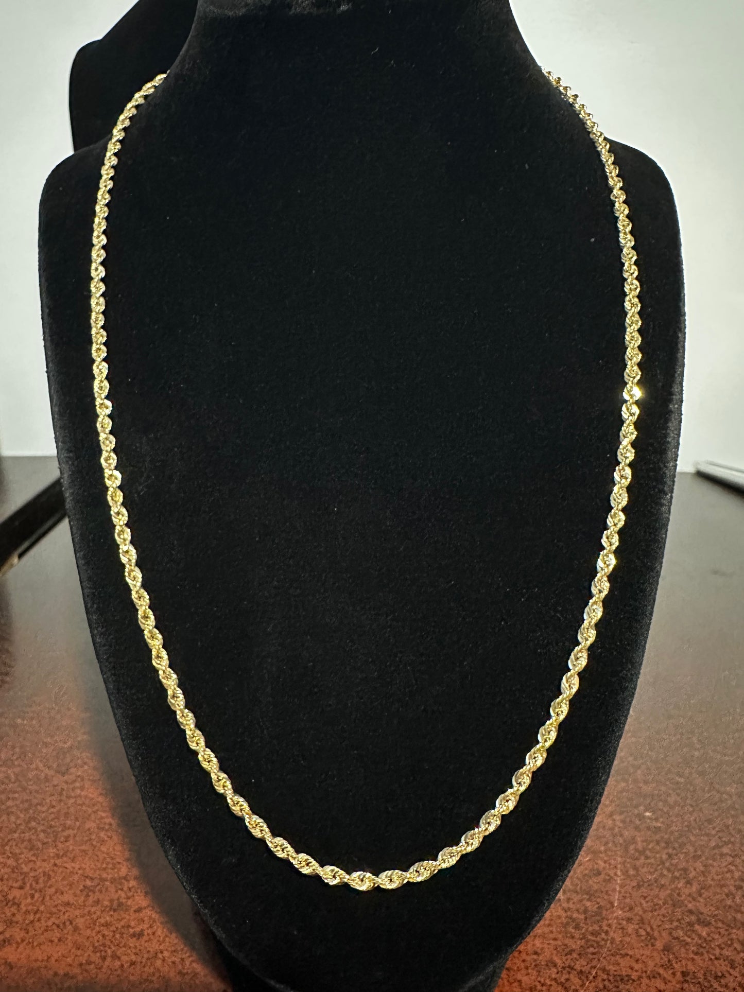 10K Italian Rope Chain 22”