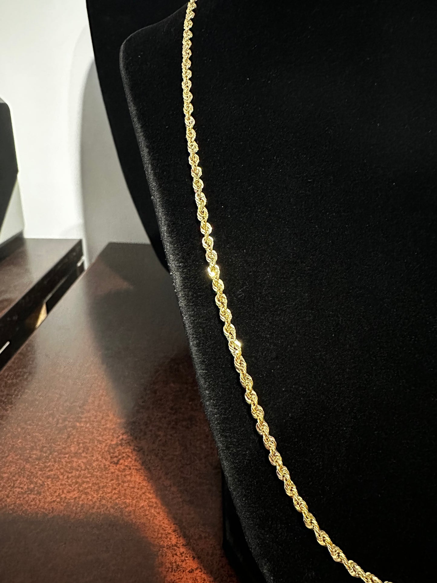 10K Italian Rope Chain 22”