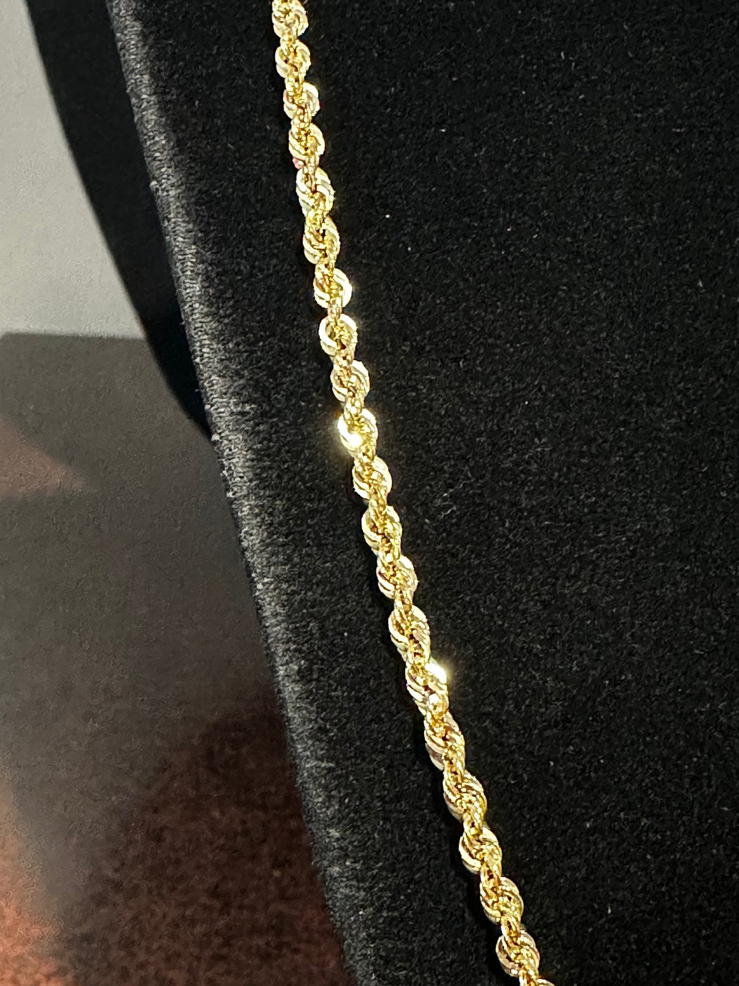 10K Italian Rope Chain 22”