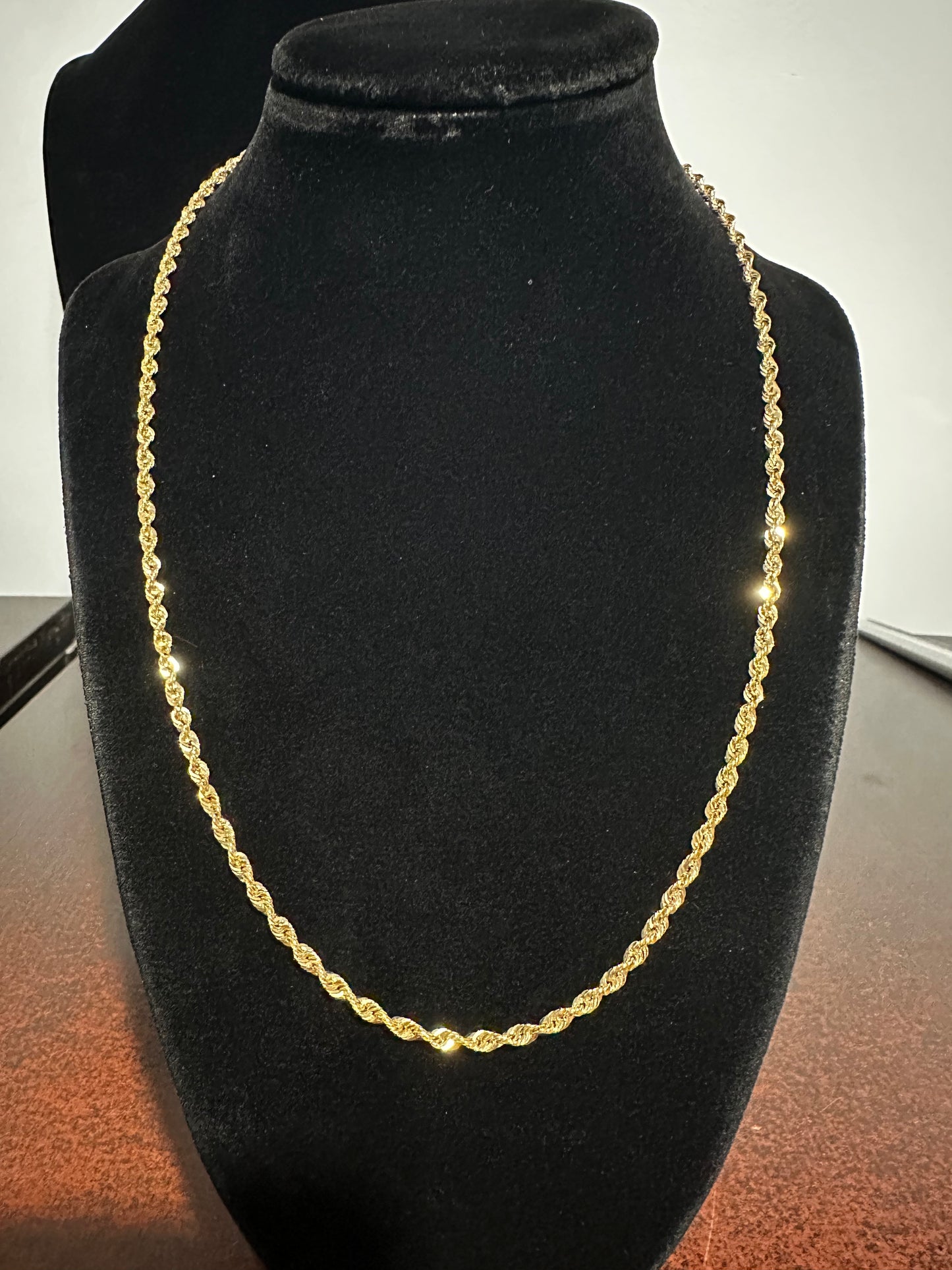 10K Italian Rope Chain 20”