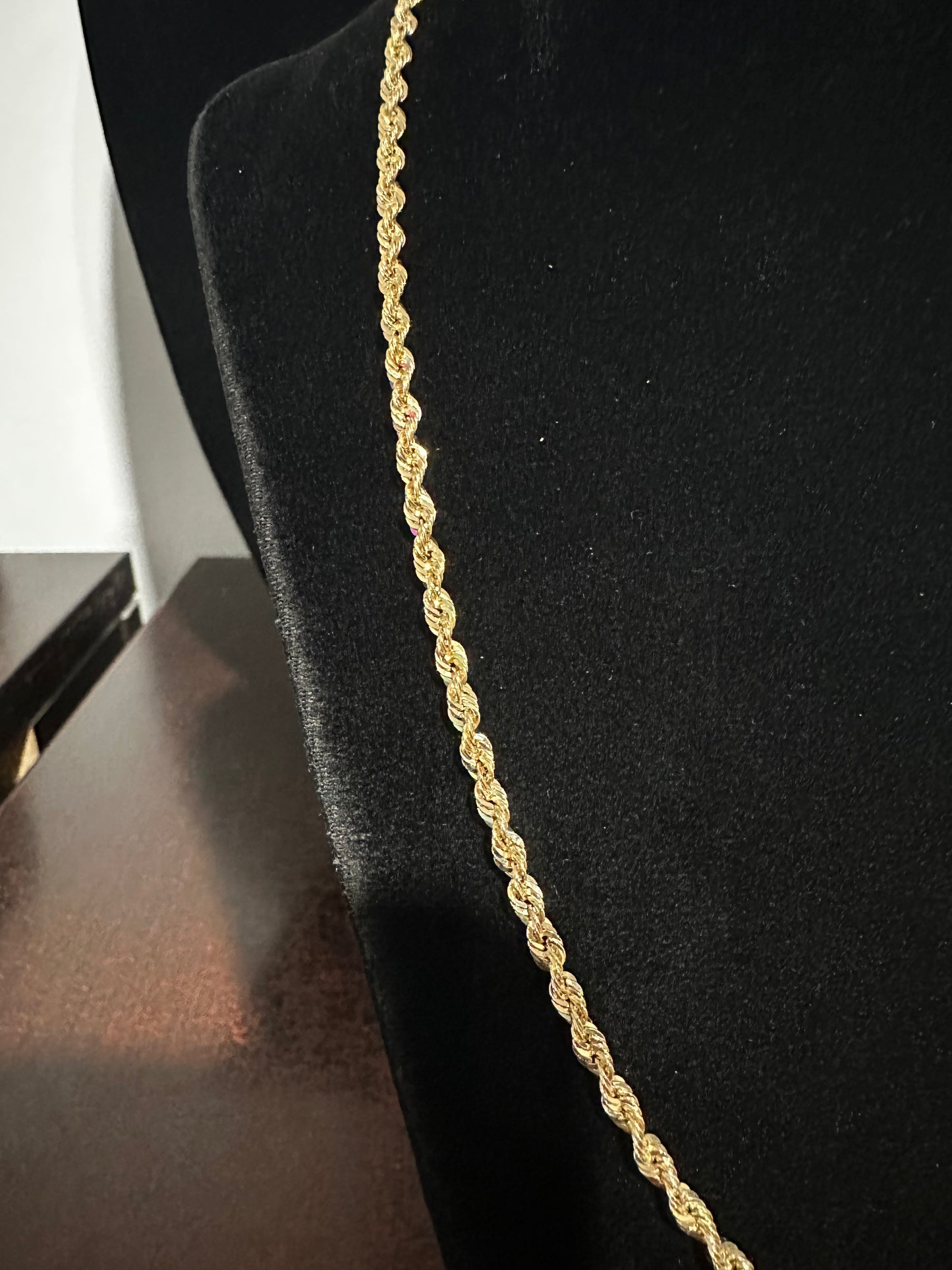 10K Italian Rope Chain 20”