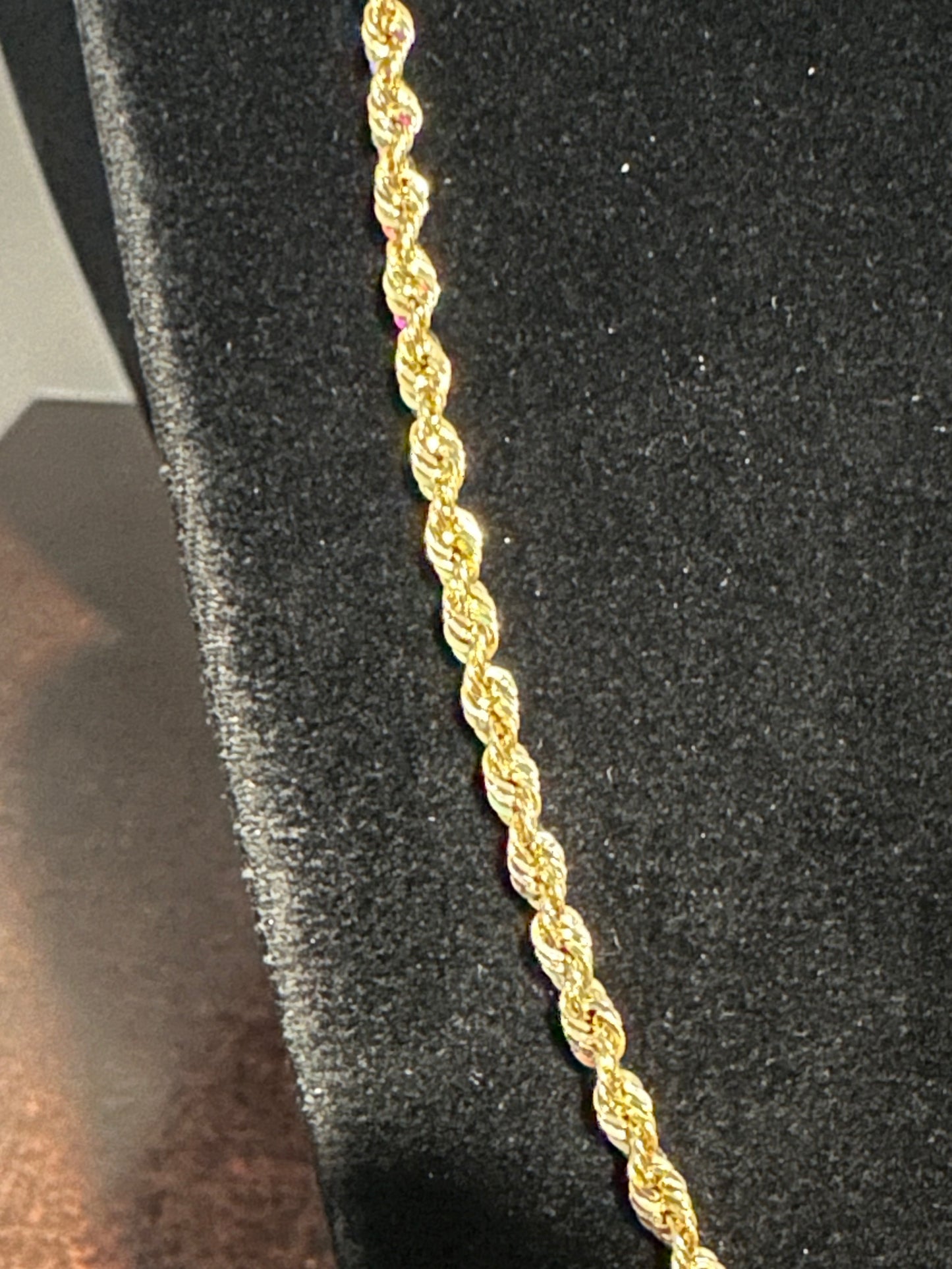 10K Italian Rope Chain 20”