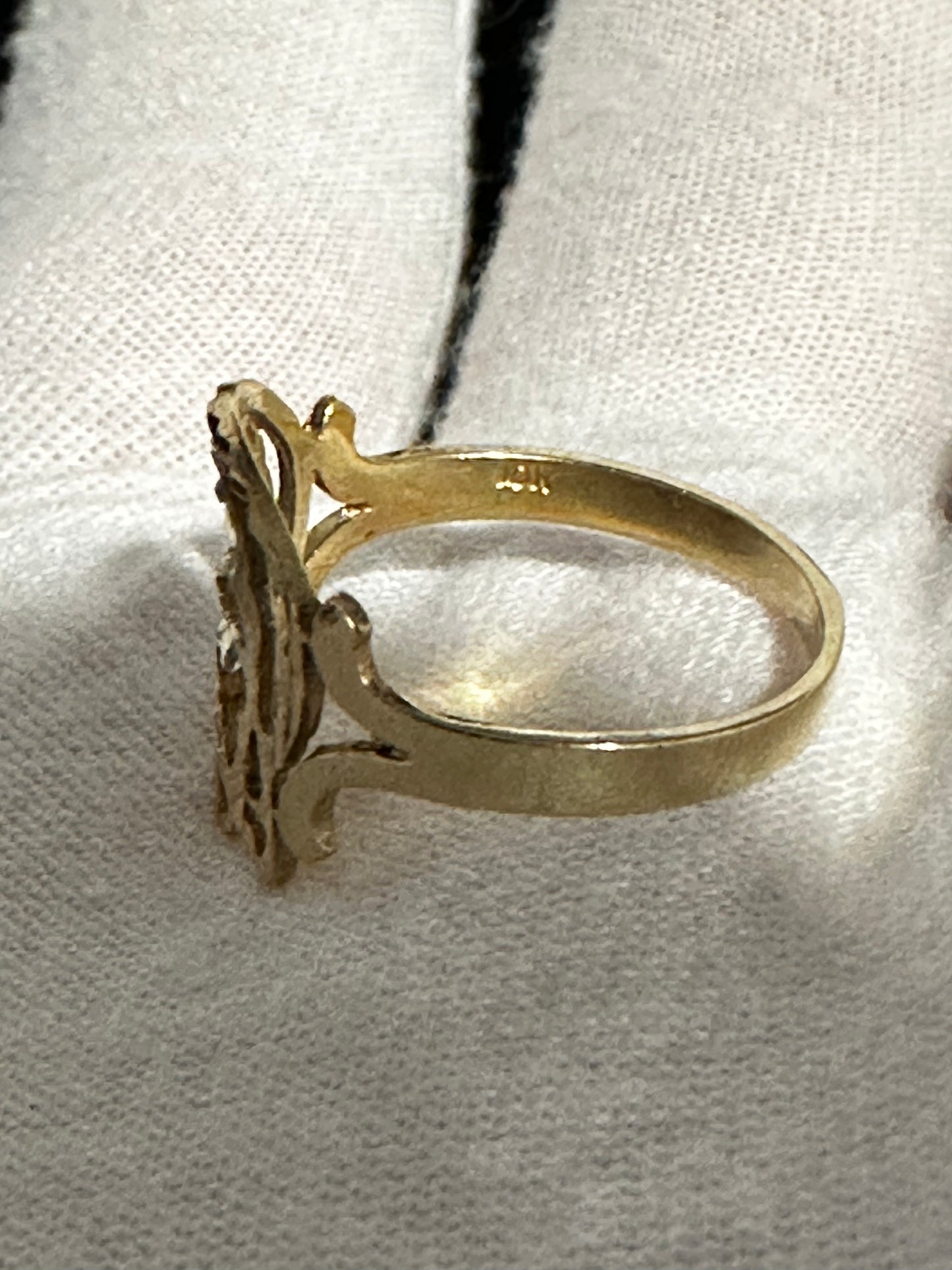 10K Jesus Ring Size 6