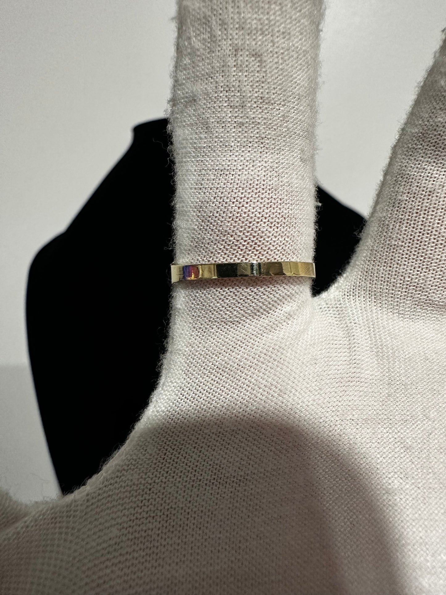 10K Gold Nugget Cross Ring Size 12.25
