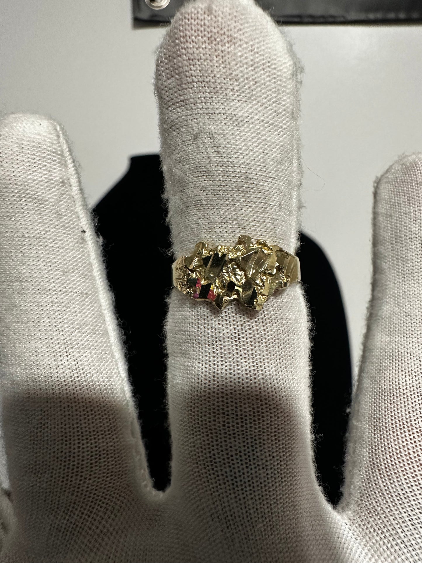 10K Nugget Ring Size 6.75