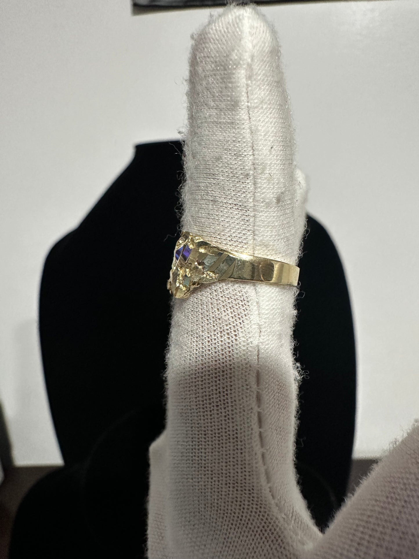 10K Nugget Ring Size 6.75