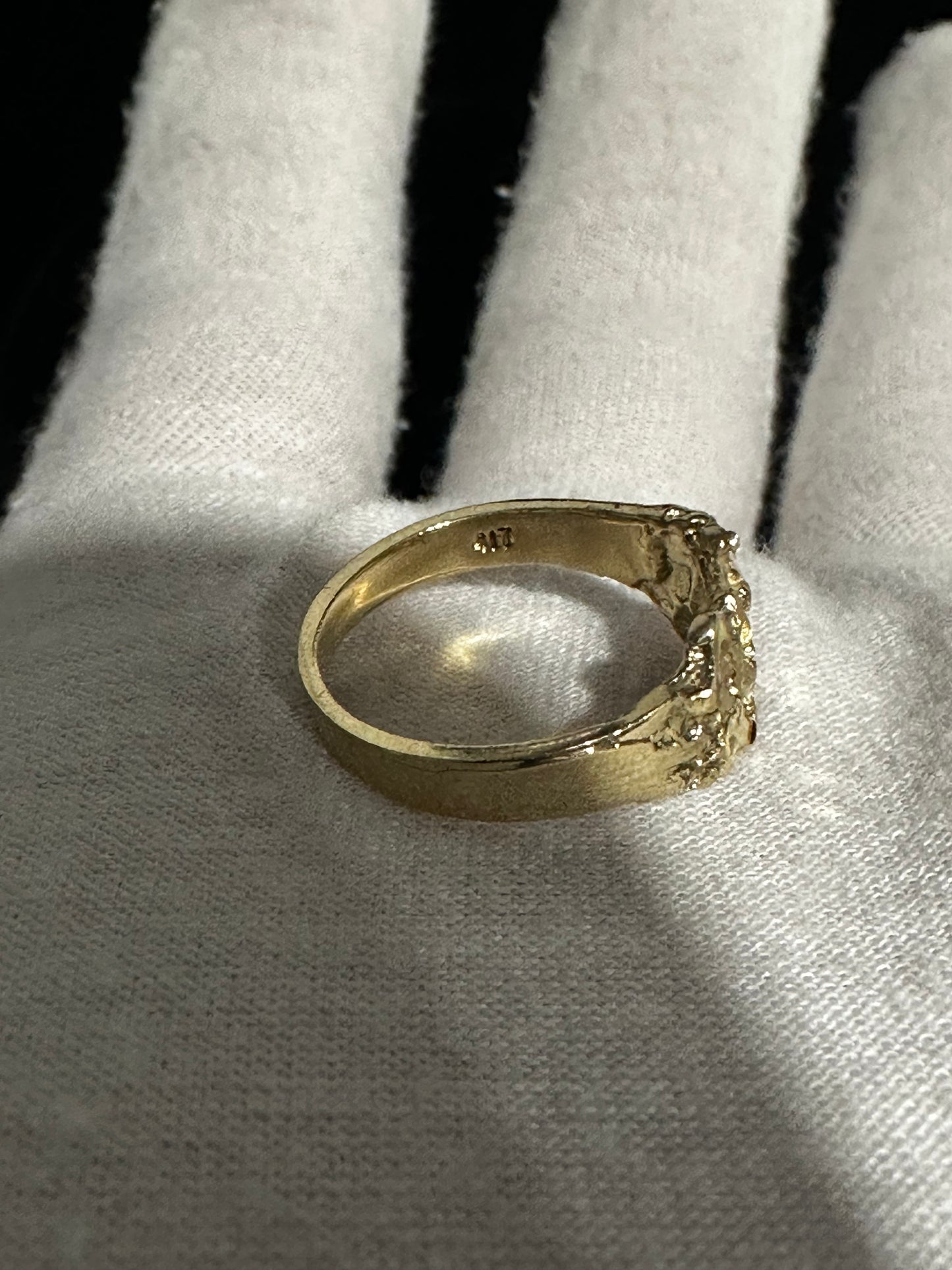 10K Nugget Ring Size 6.75