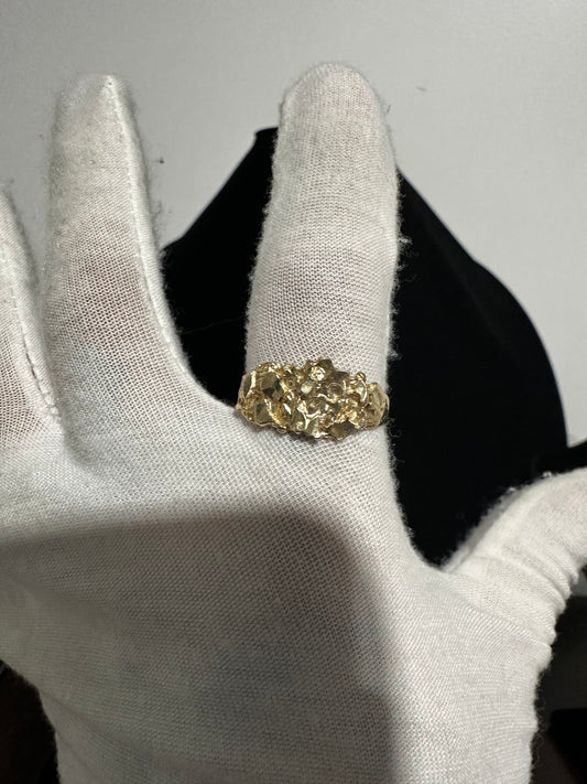 10K Nugget Ring Size 11.75