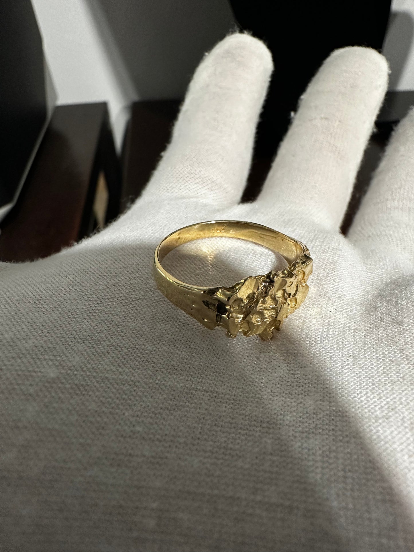 10K Nugget Ring Size 11.75
