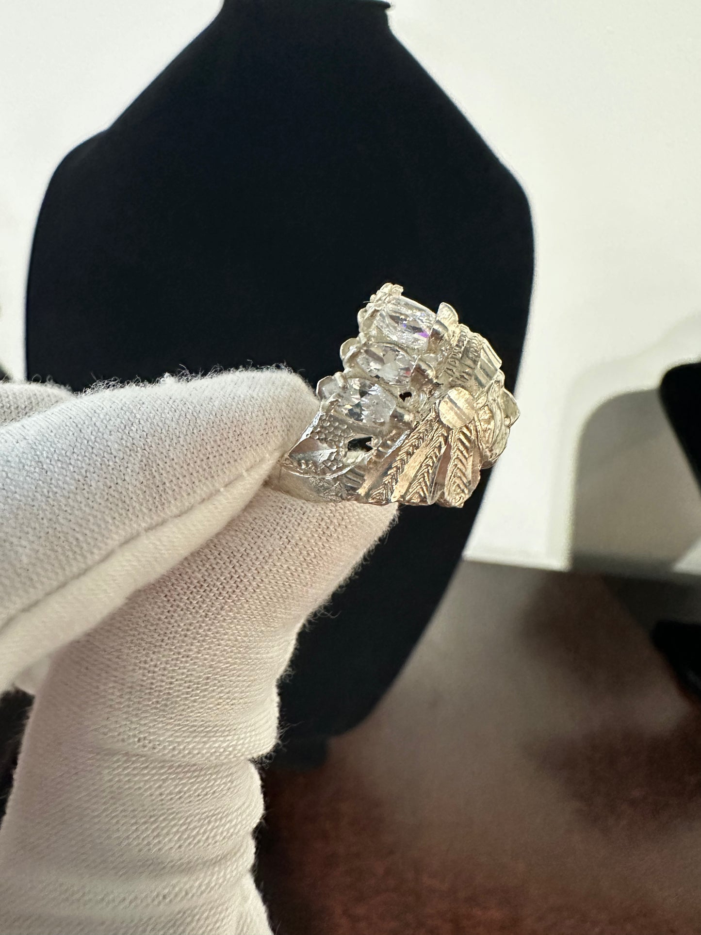Silver Chief Ring Size 7